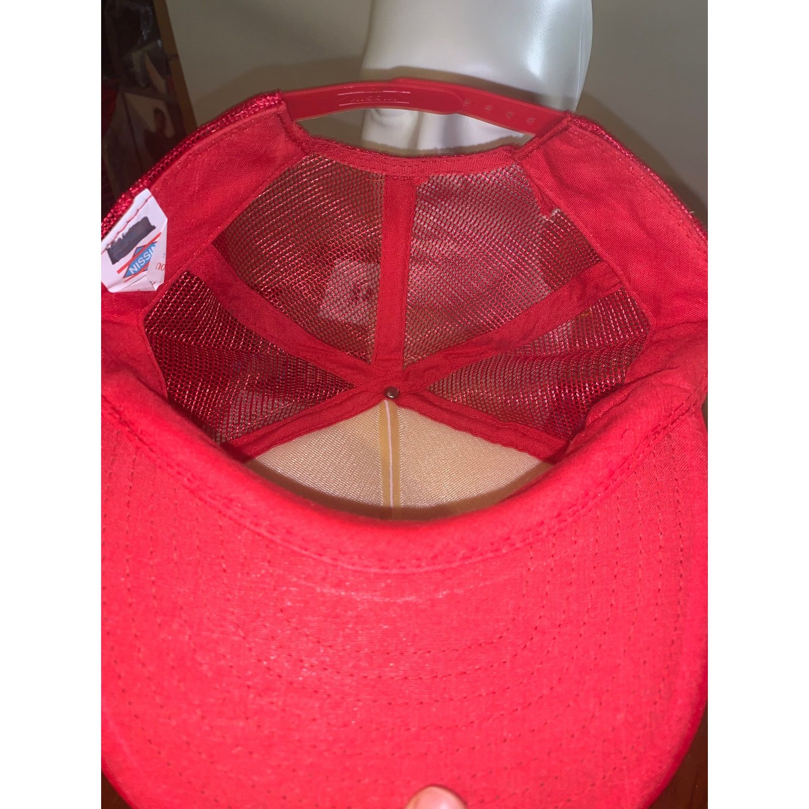 Coleman × Vintage Vintage Coleman Trucker Hat Red White Nissin Snapback Cap Size ONE SIZE - 6 Thumbnail