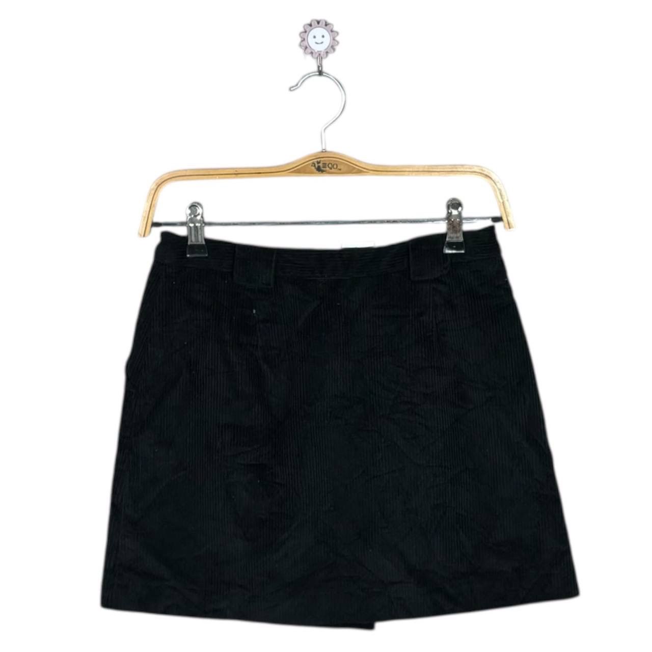 agnes b. Agnes B. France Corduroy Black Skirt Size 28" / US 6 / IT 42 - 2 Thumbnail