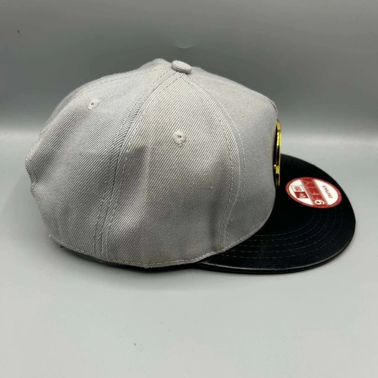 New Era Golden State Warriors Hat Men Metal Logo NBA Snap Back Wool Size ONE SIZE - 4 Thumbnail