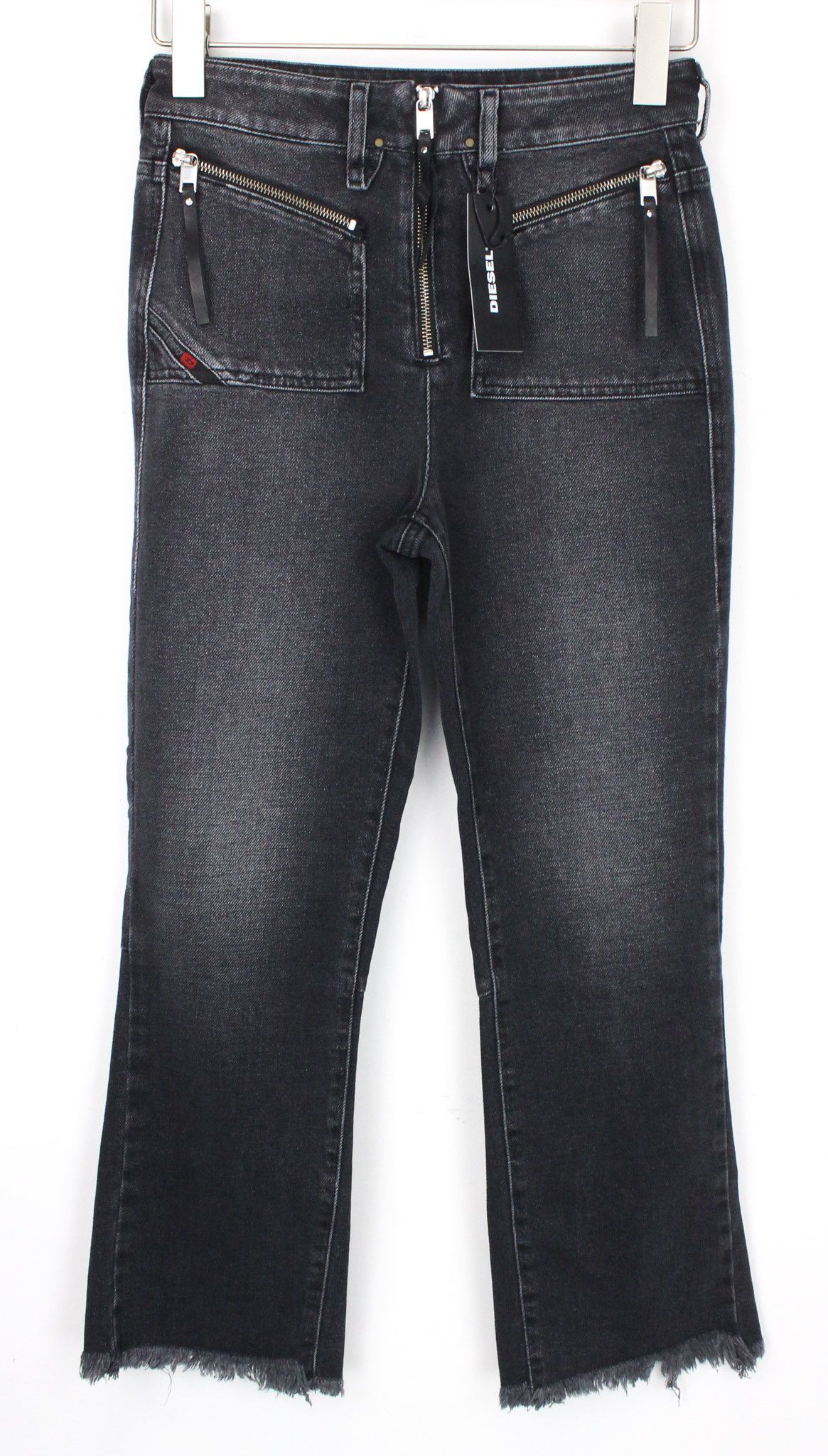 Diesel D-EARLIE 080AP W26/L32 Grey Zip Pocket Jeans 71937 Size 26" / US 2 / IT 38 - 1 Thumbnail