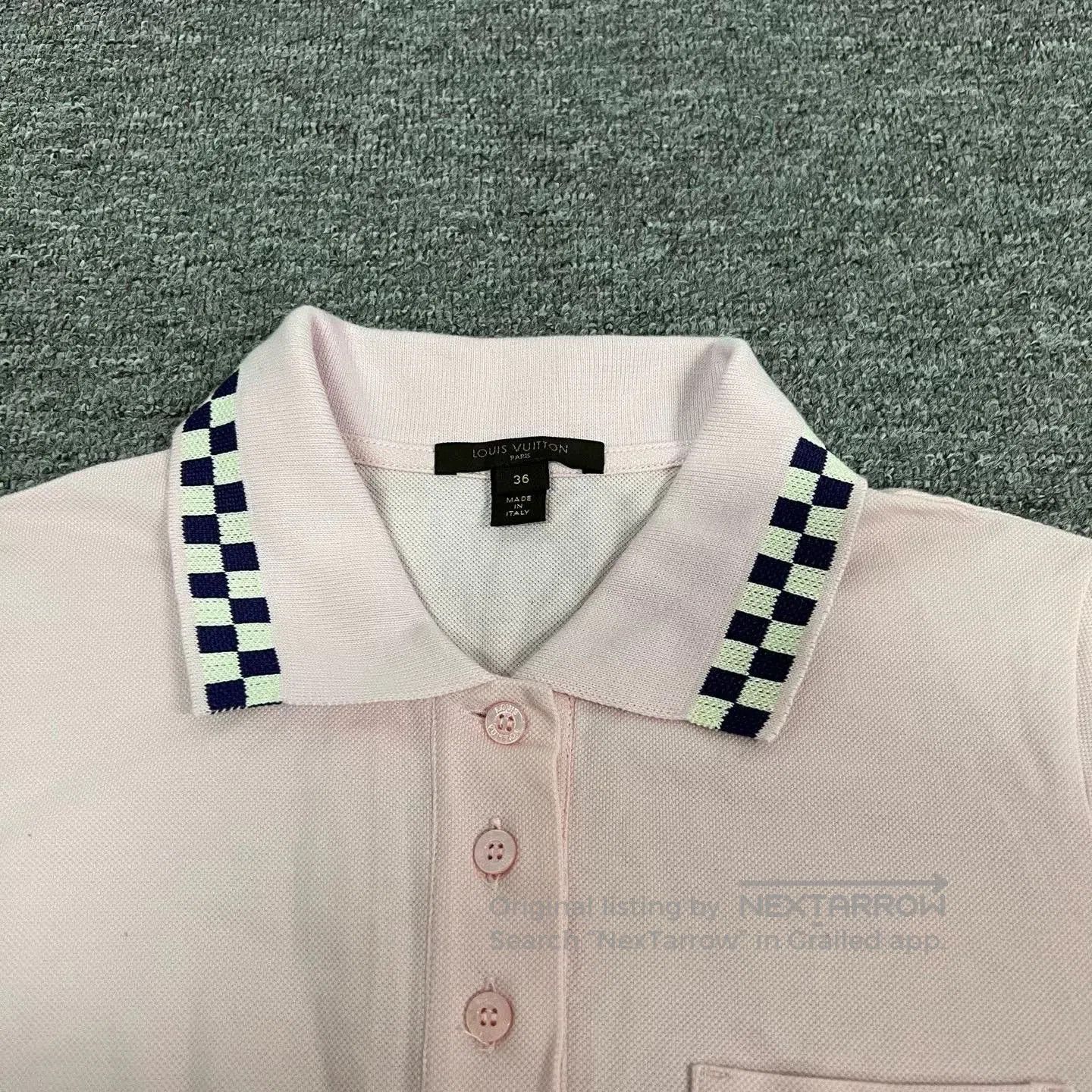 Louis Vuitton Louis Vuitton Pink Checkerboard Polo Dress. Size XS / US 0-2 / IT 36-38 - 7 Thumbnail