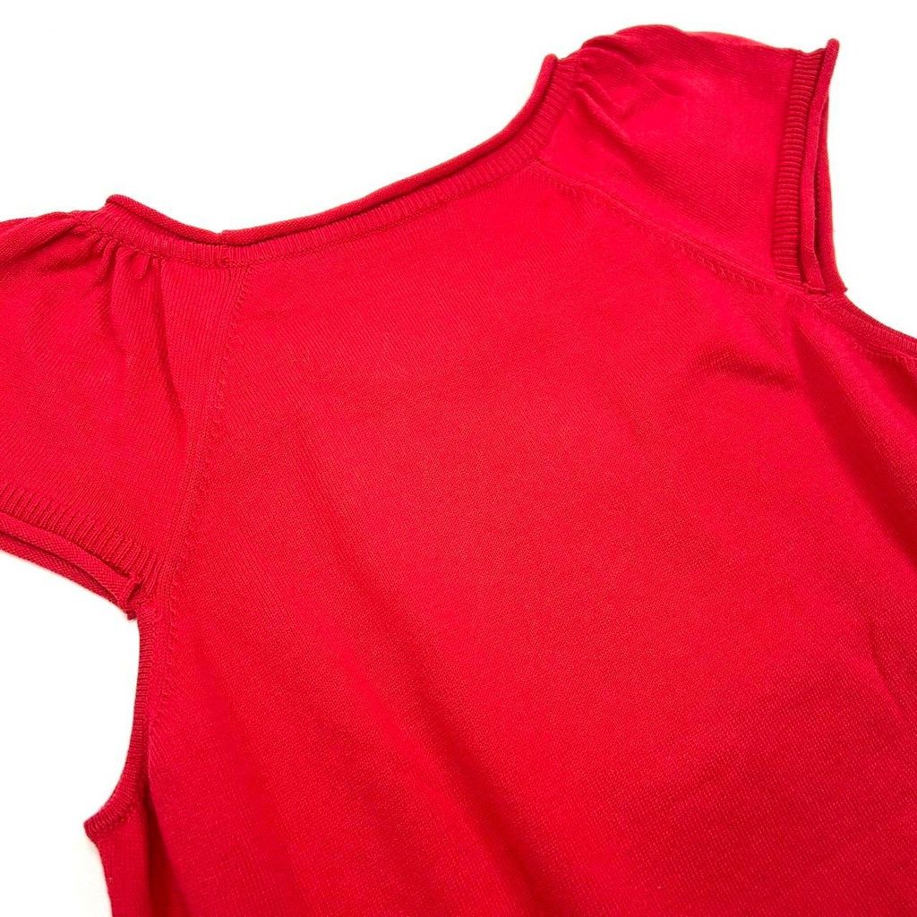 Moschino rare vintage Moschino red knit short sleeve clown top Size M / US 6-8 / IT 42-44 - 6 Thumbnail