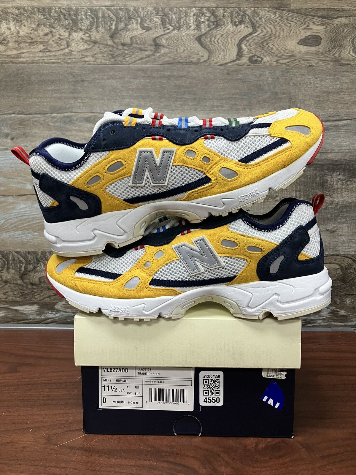 new balance 827 abzorb aime leon dore yellow