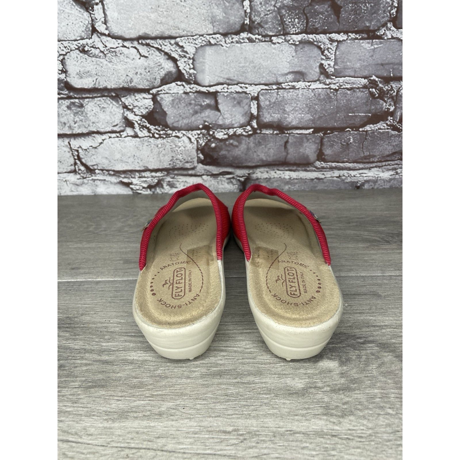 Other Fly Flot Anatomic Red Mesh Slide Wedge Comfort Casual Sandal Size US 6 / IT 36 - 5 Thumbnail