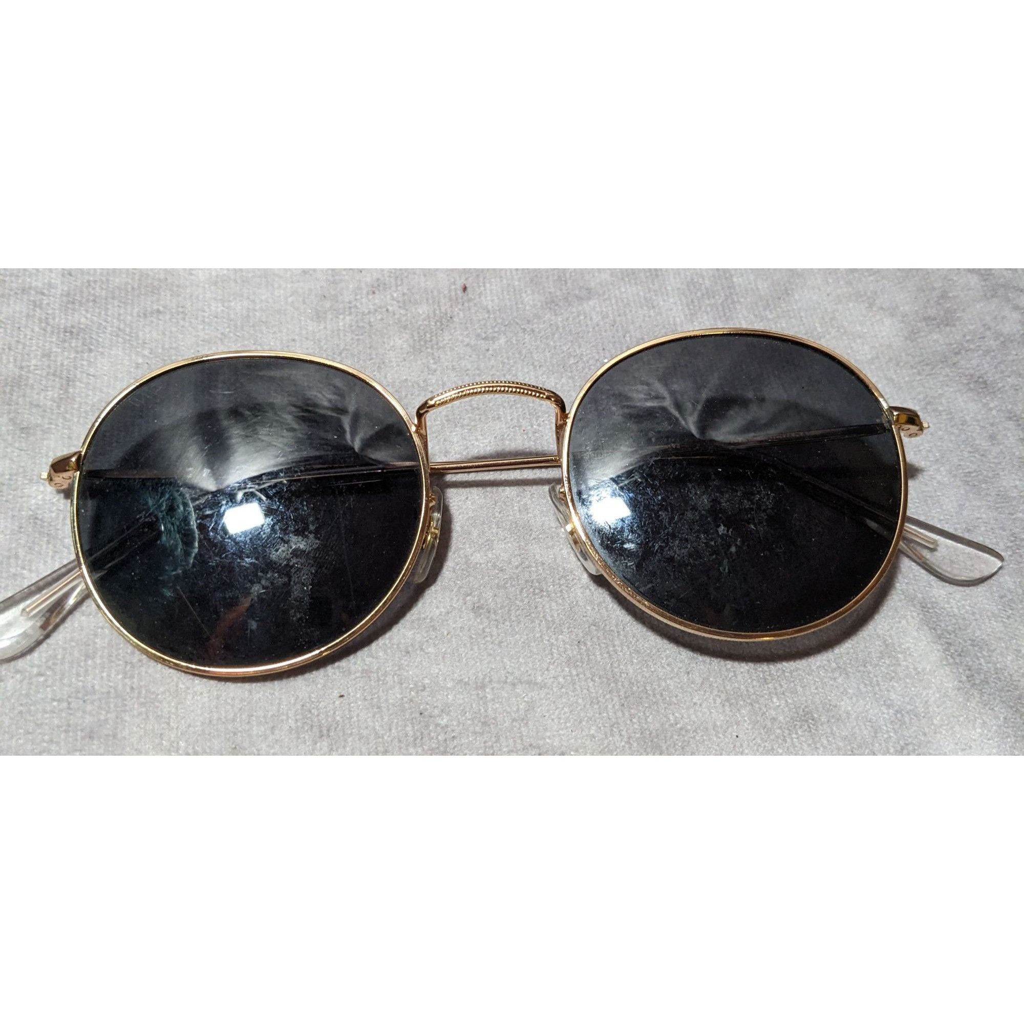 Other Wearme Pro Black And Gold Round Sunglasses Size ONE SIZE - 7 Thumbnail