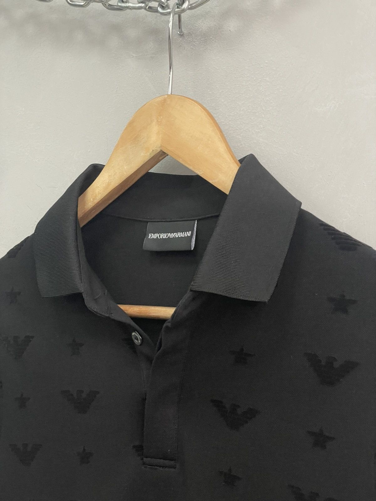 Armani Emporio Armani monogram polo jersey long sleeve Size US XS / EU 42 / 0 - 8 Thumbnail