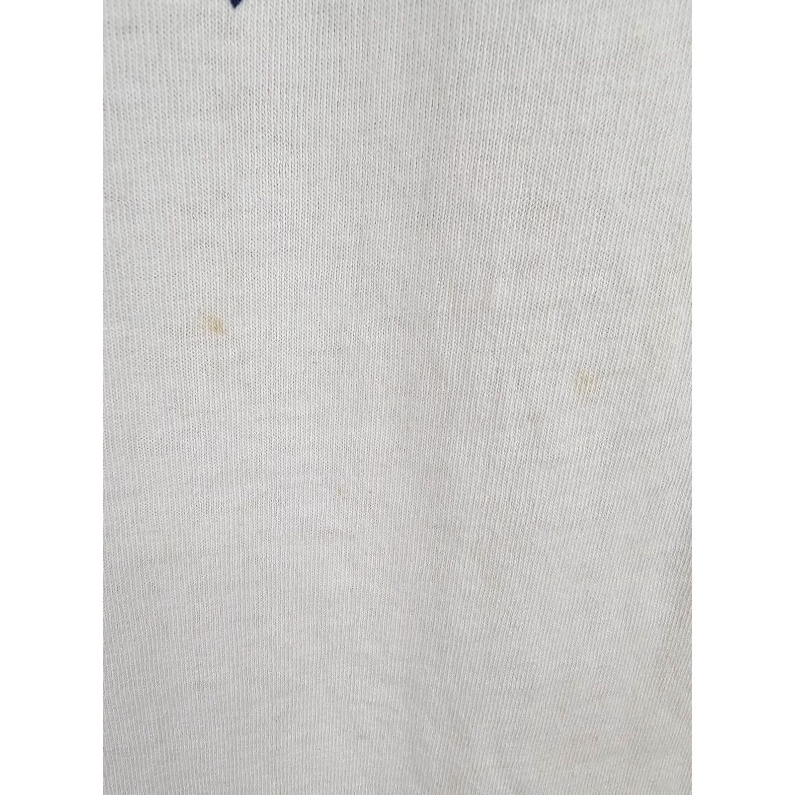 Hanes VINTAGE GOOD YEAR TIRE COMPANY SINGLE STITCH WHITE COTTON T-SHIRT 2XL MEN Crew Neck Short Sleeve Hanes Shirt White 90s Graphic Print Size US XXL / EU 58 / 5 - 3 Thumbnail