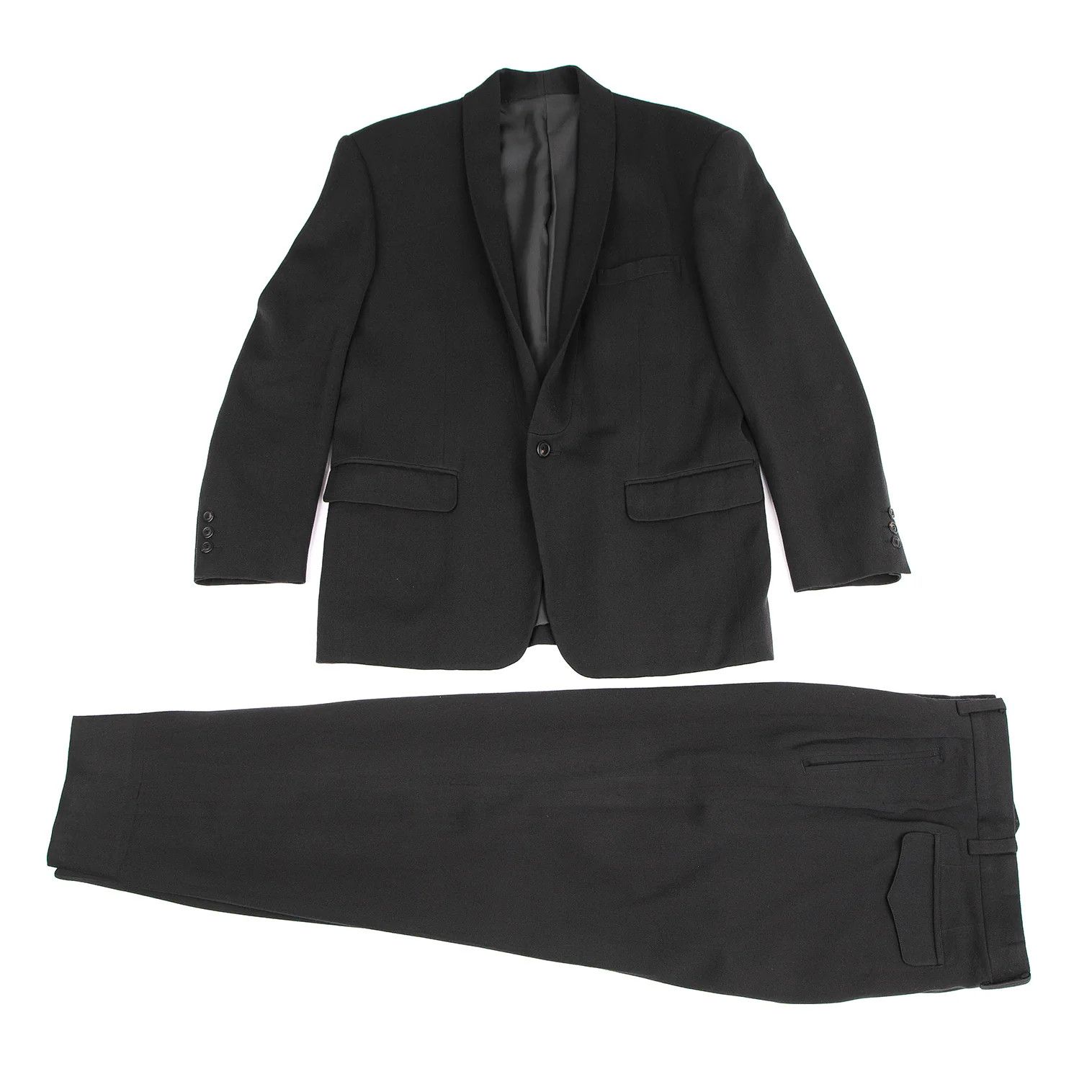 Issey Miyake Wool Shawl Collar Jacket in Charcoal Gray Size L Size US L / EU 52-54 / 3 - 16 Thumbnail