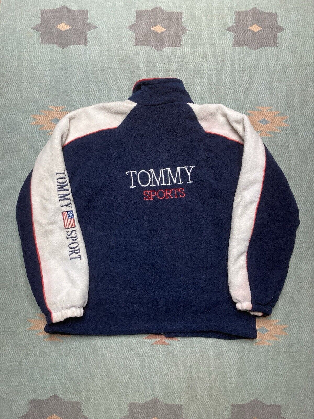 Tommy Hilfiger × Vintage Vintage Tommy Hilfiger fleece bomber jacket Tommy sports XL Size US XL / EU 56 / 4 - 1 Thumbnail