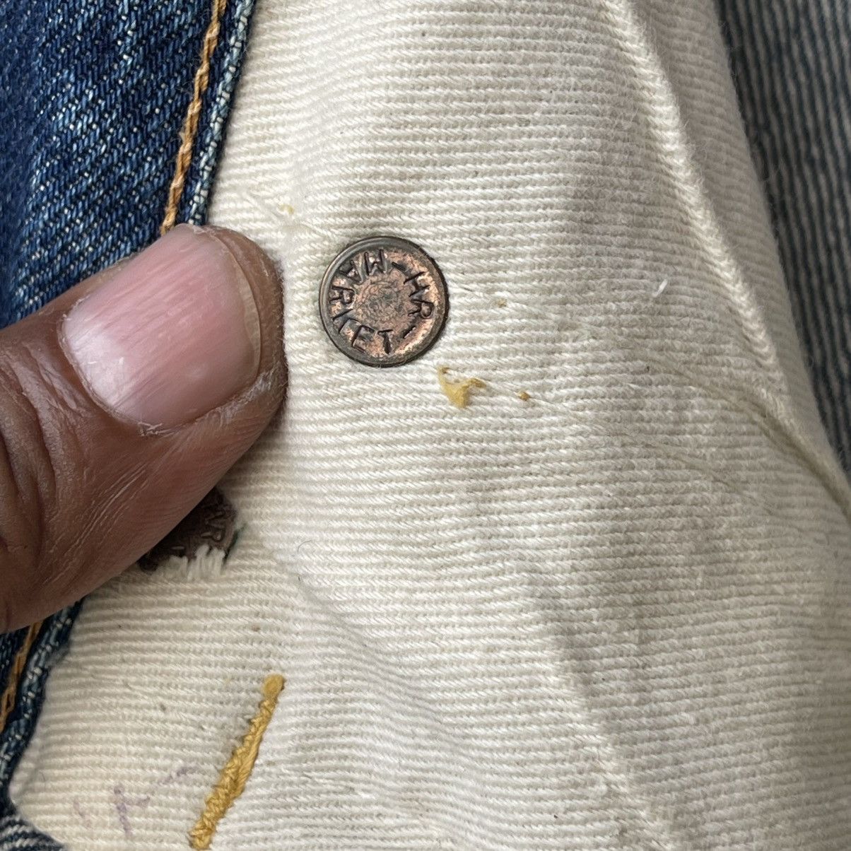 Iron Heart Trashed Hollywood Ranch Market x Iron Heart Selvedge Denim Size US 32 / EU 48 - 18 Thumbnail