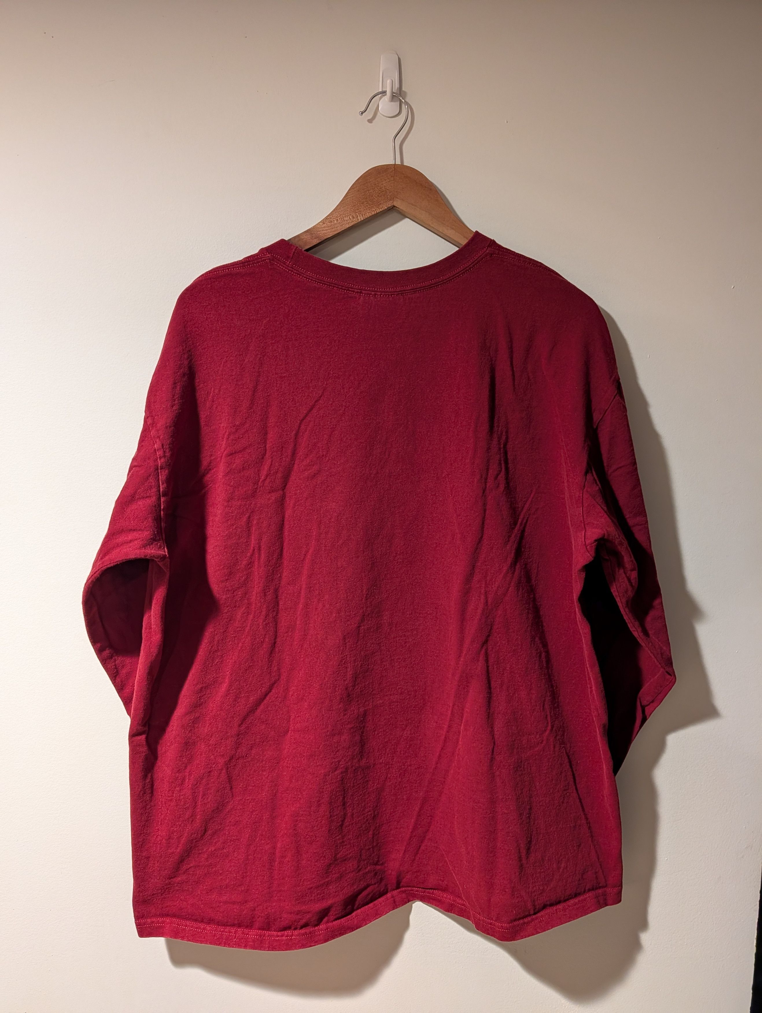Nike Vintage Y2K Nike Spell Out College Arch Long-Sleeve T-Shirt Size US XL / EU 56 / 4 - 4 Thumbnail