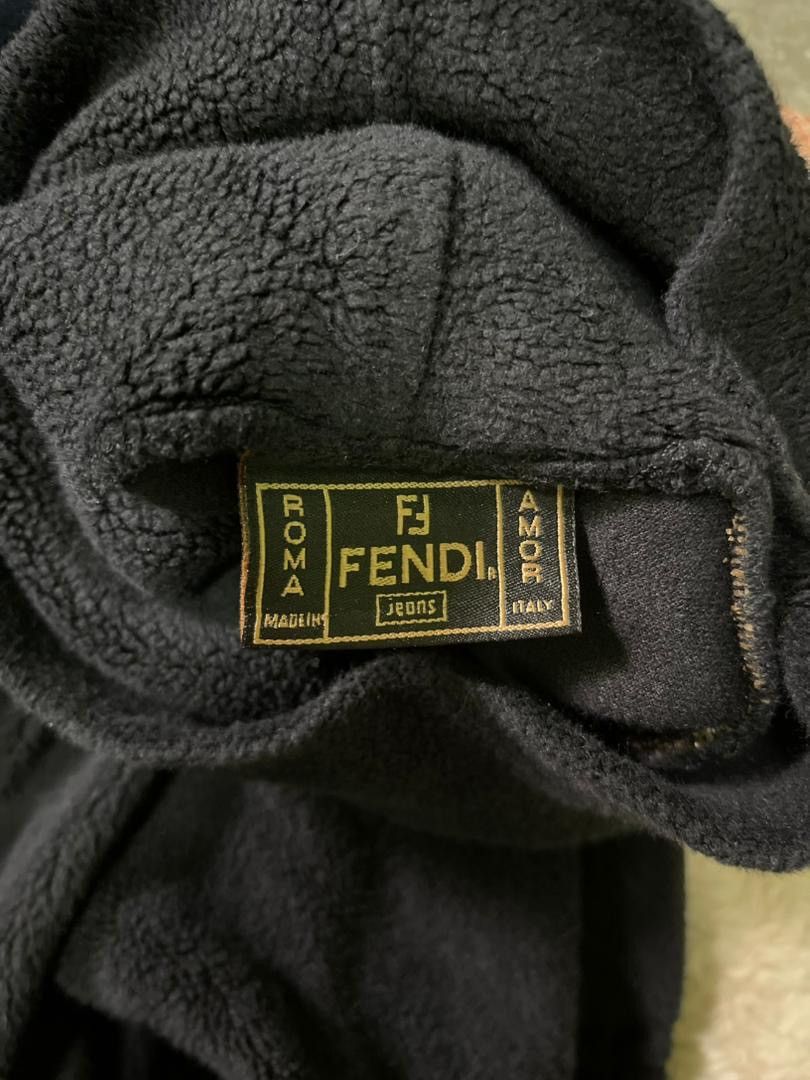 Fendi Vintage FENDI Textured Logo Turtleneck Sweater Made In Italy Size US S / EU 44-46 / 1 - 3 Thumbnail