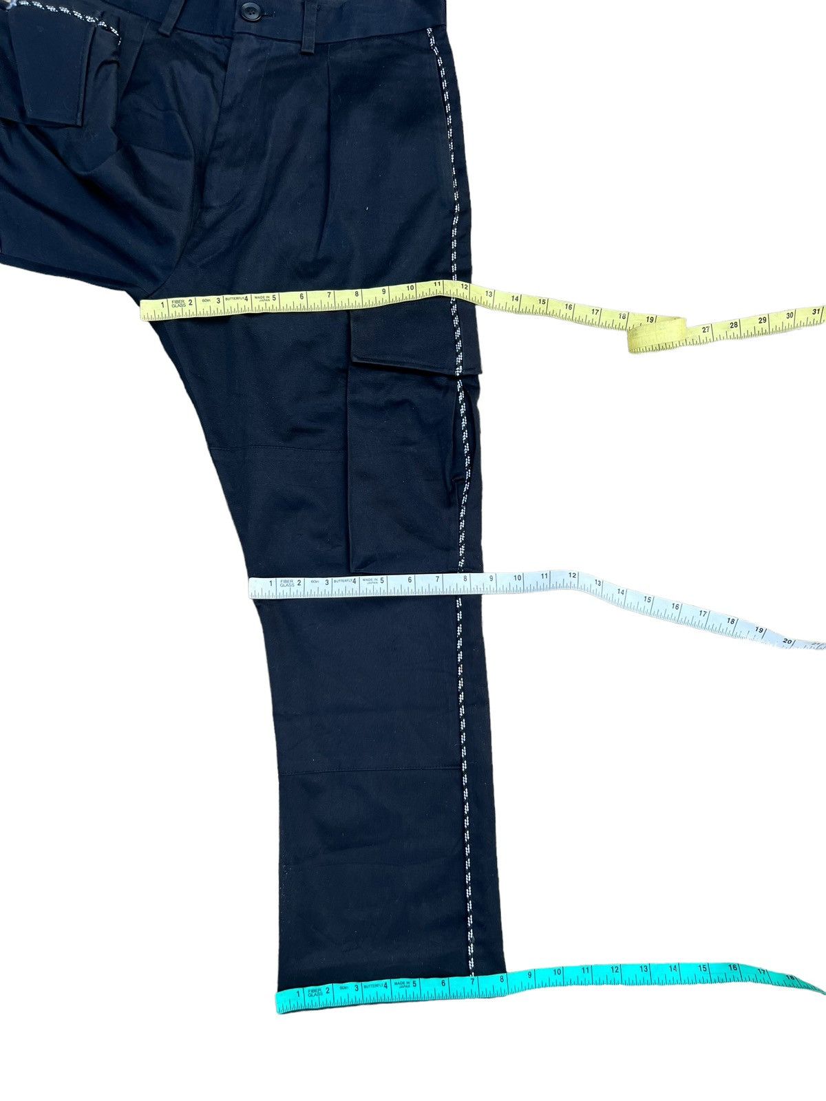Yoshio Kubo Yoshio Kubo Japan Side Striped Cropped Cargo Trouser Pant Size US 29 - 4 Thumbnail