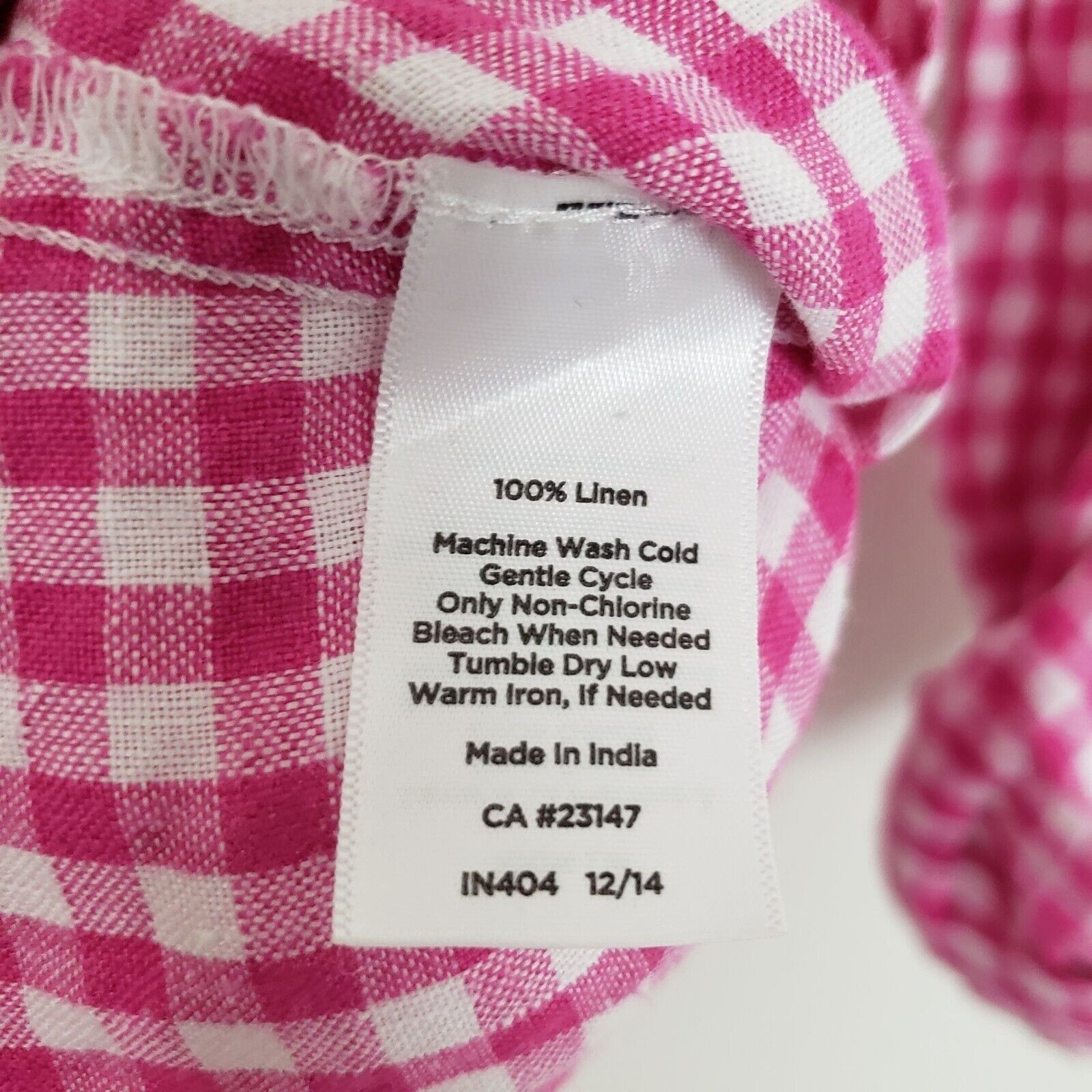 Talbots Talbots 100% Linen Gingham Check Shirt Womens Size Medium Size M / US 6-8 / IT 42-44 - 7 Thumbnail