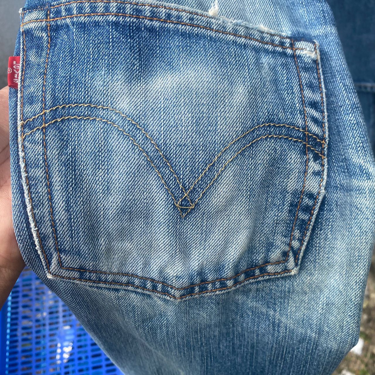 Levi's Vintage 90s Levis 502 Distressed Denim Kurt Cobain Style Size US 31 - 13 Thumbnail