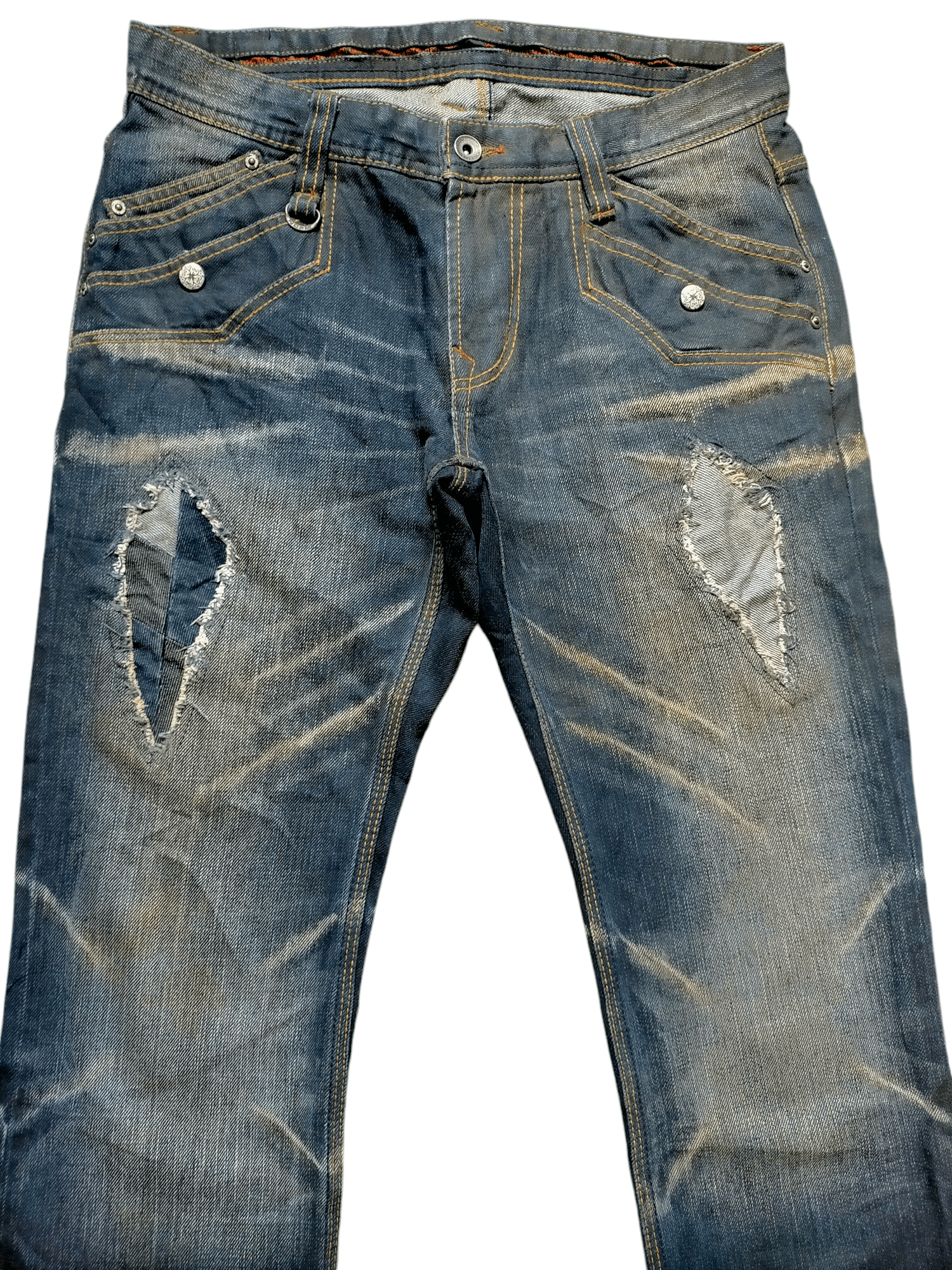 Hysteric Glamour Flare Jeans Nicole Club Patchwork Boot cut Denim Size US 30 / EU 46 - 3 Thumbnail
