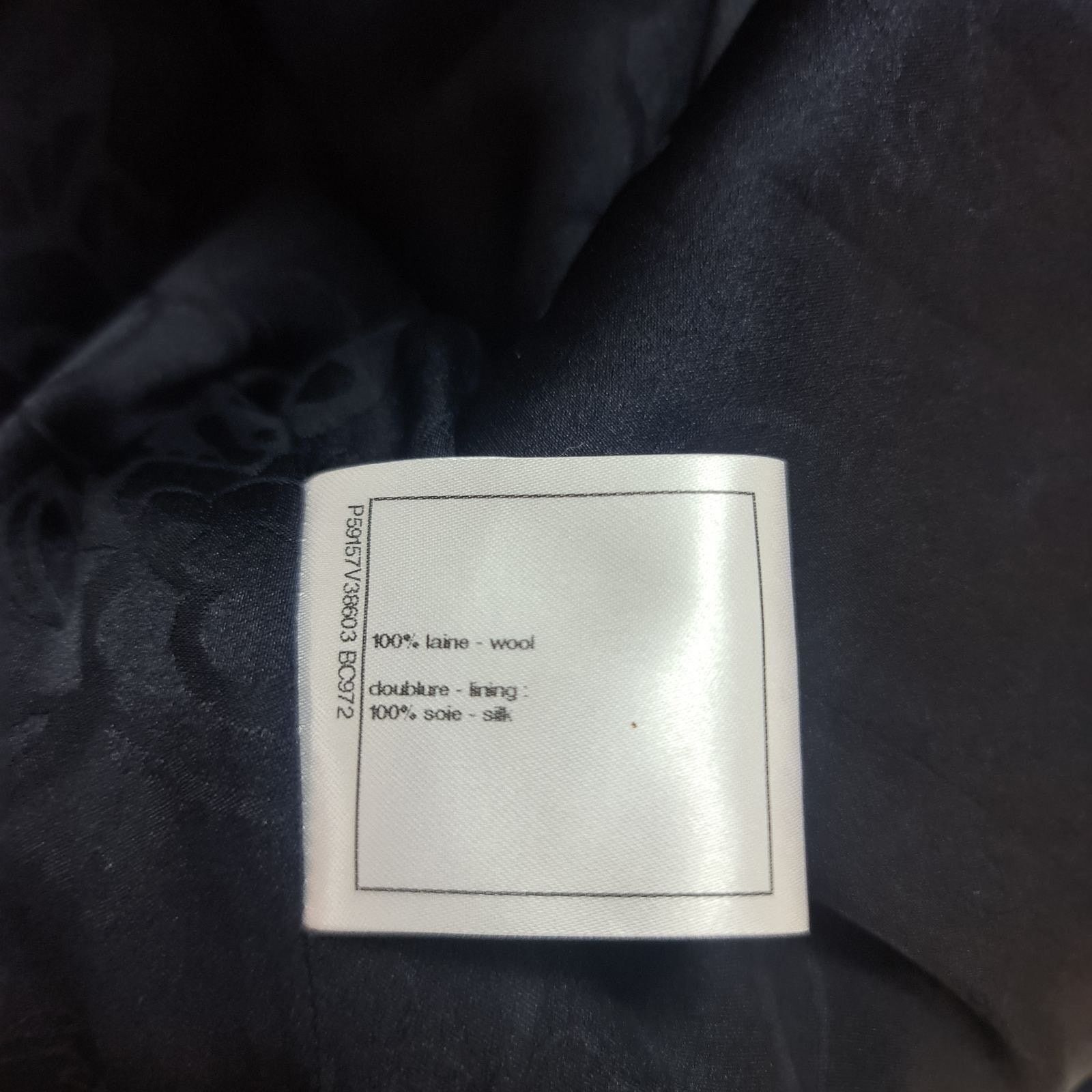 Chanel Chanel Navy Blue Wool Double-Breasted Peacoat Sz.38 Size S / US 4 / IT 40 - 10 Thumbnail
