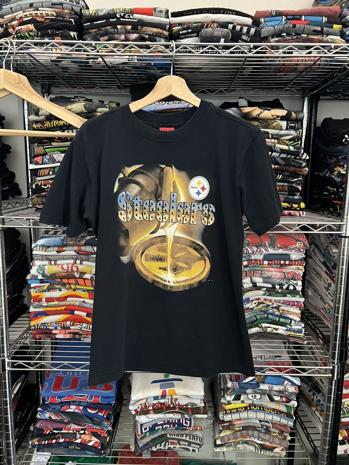 NFL 2000s Pittsburgh Steelers Gold Super Bowl Team Tee Size US S / EU 44-46 / 1 - 1 Thumbnail