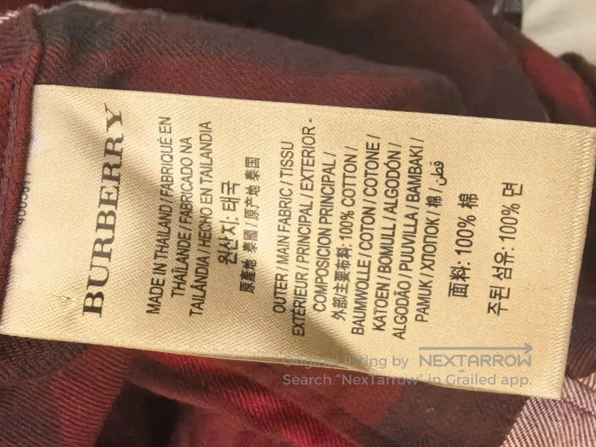 Burberry Burberry Men's Red Check Long-Sleeve Shirt. Size US M / EU 48-50 / 2 - 5 Thumbnail