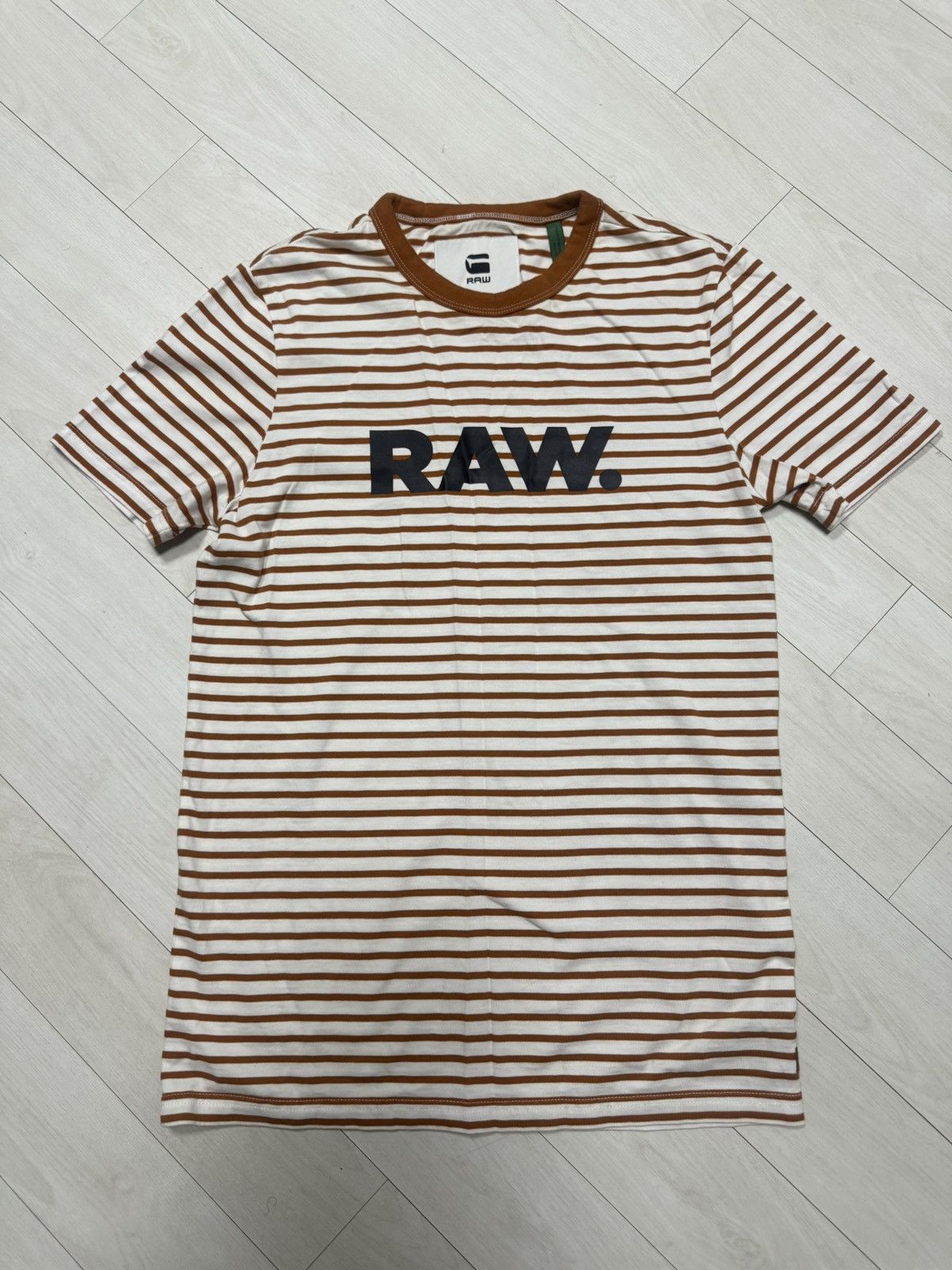 G-Star G-Star RAW Striped Logo Tee – Size S Size US S / EU 44-46 / 1 - 1 Thumbnail