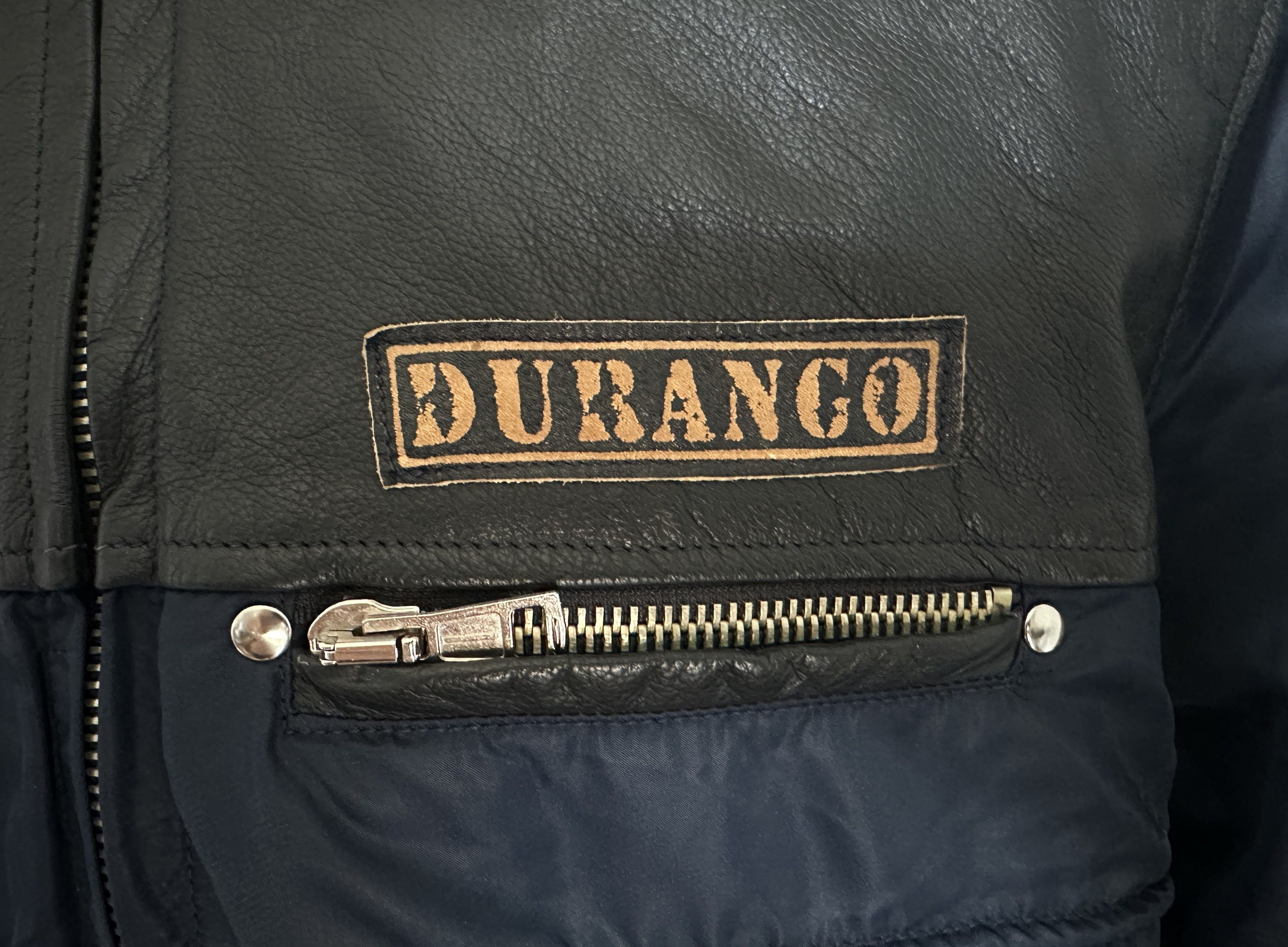 Durango DURANGO Men's Leather Nylon Jacket Size M Casual Clothing Size US M / EU 48-50 / 2 - 5 Thumbnail