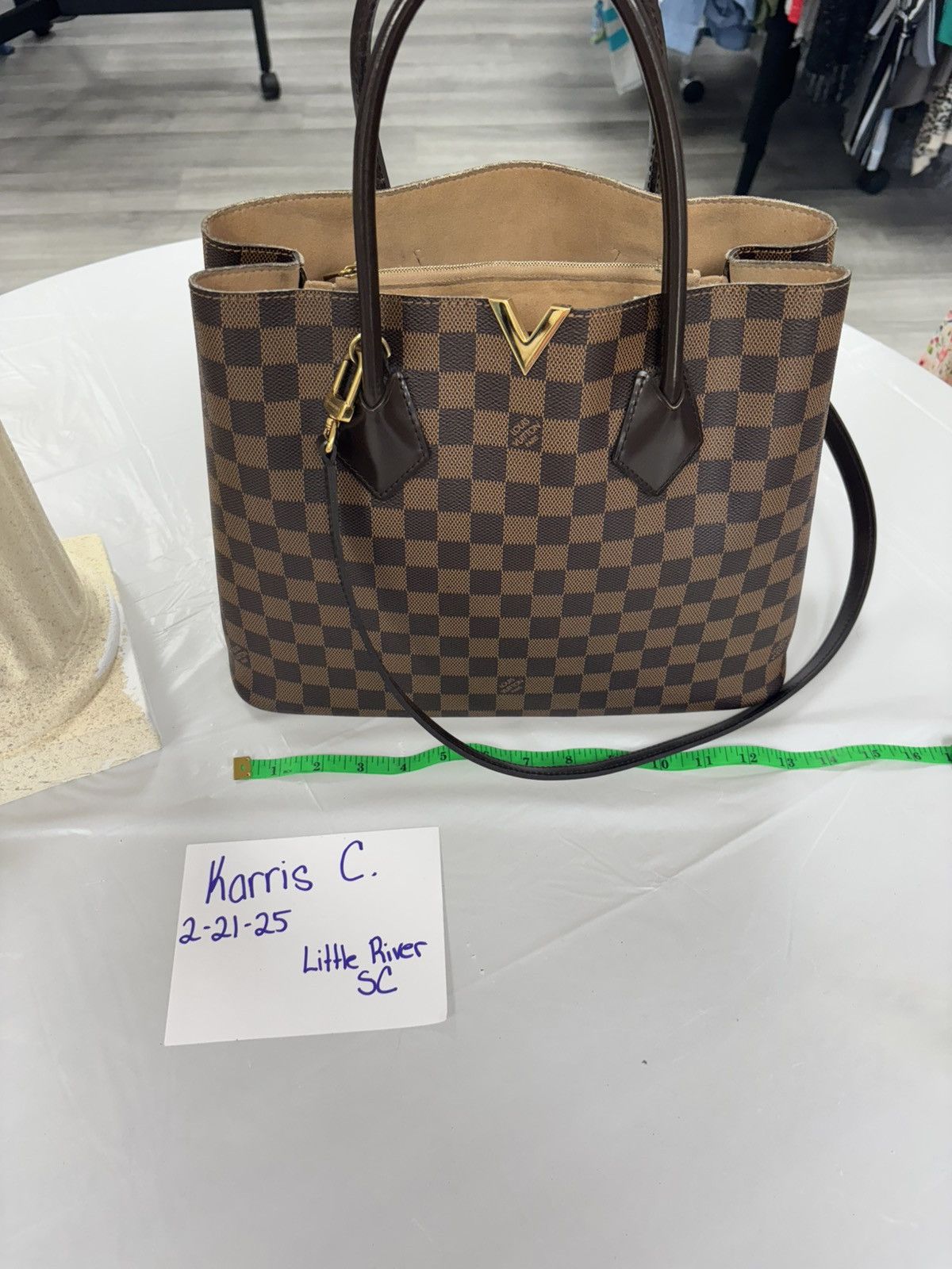 Louis Vuitton Louis Vuitton Kensington Damier Brown Size ONE SIZE - 18 Thumbnail