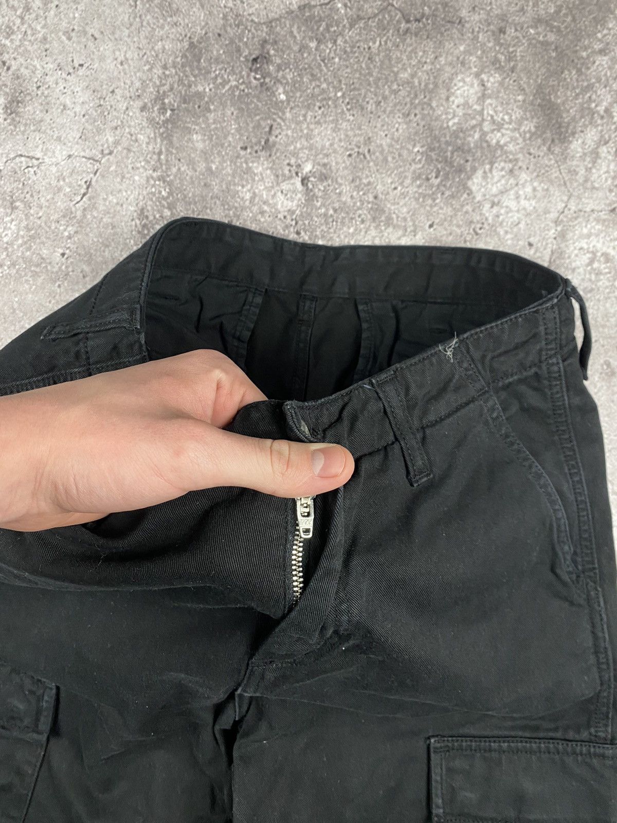 Carhartt × Vintage Vintage Carhartt Cargo Y2K baggy Black Pants Travis Style Size US 30 / EU 46 - 5 Thumbnail
