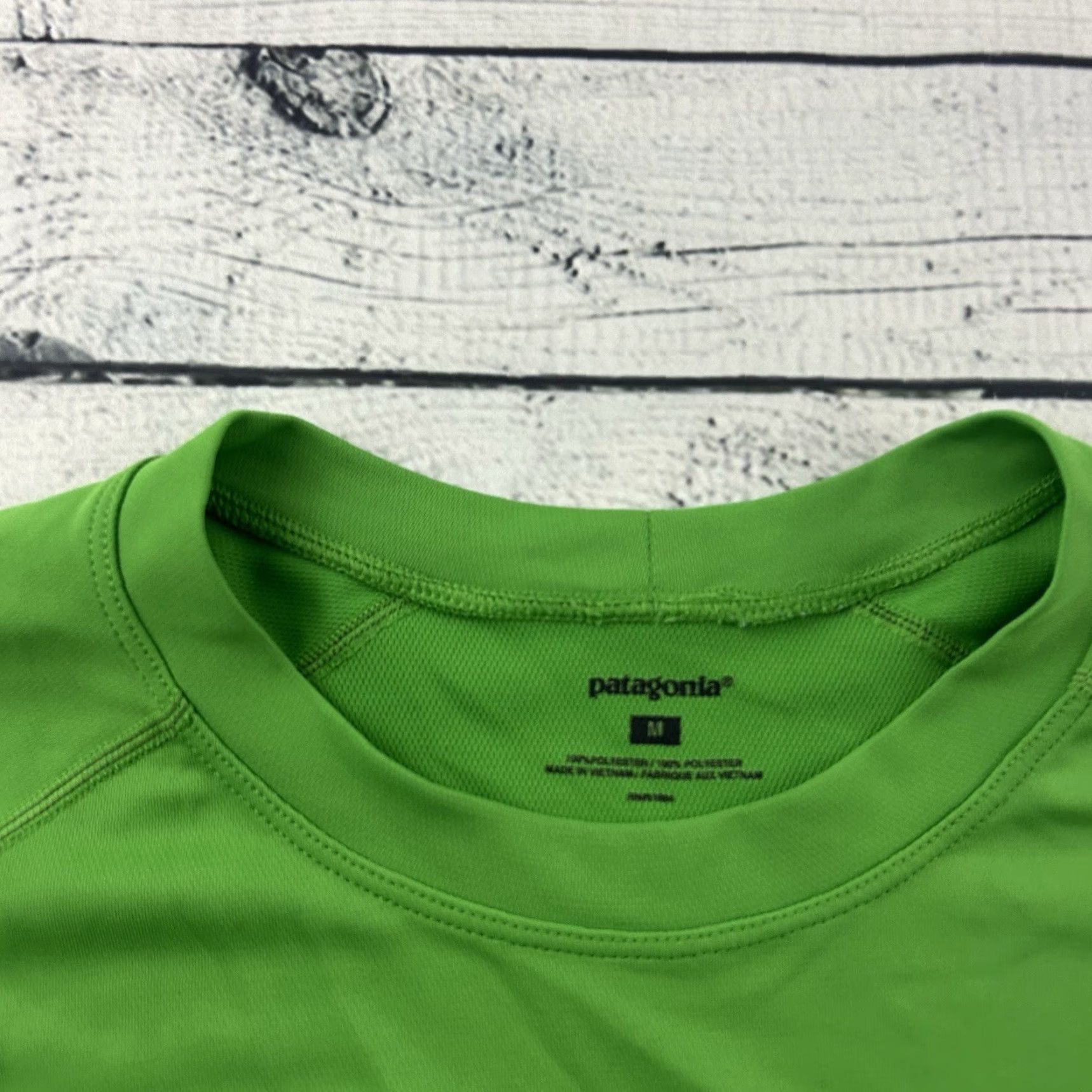 Patagonia Patagonia Long Sleeve Fore Runner Athletic Shirt Men M Green Size US M / EU 48-50 / 2 - 2 Thumbnail