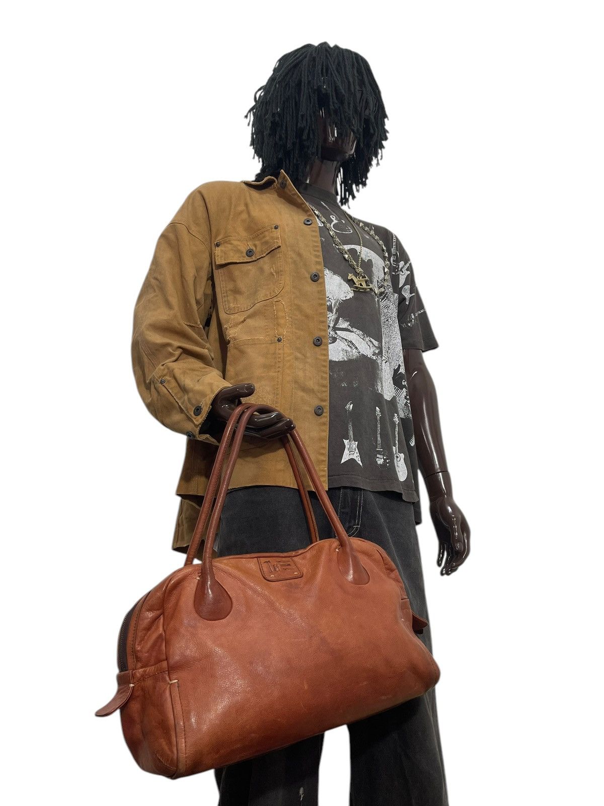 Genuine Leather Full Leather Genten Japan Tote Shoulder Bag 1🟩9 Size ONE SIZE - 5 Thumbnail