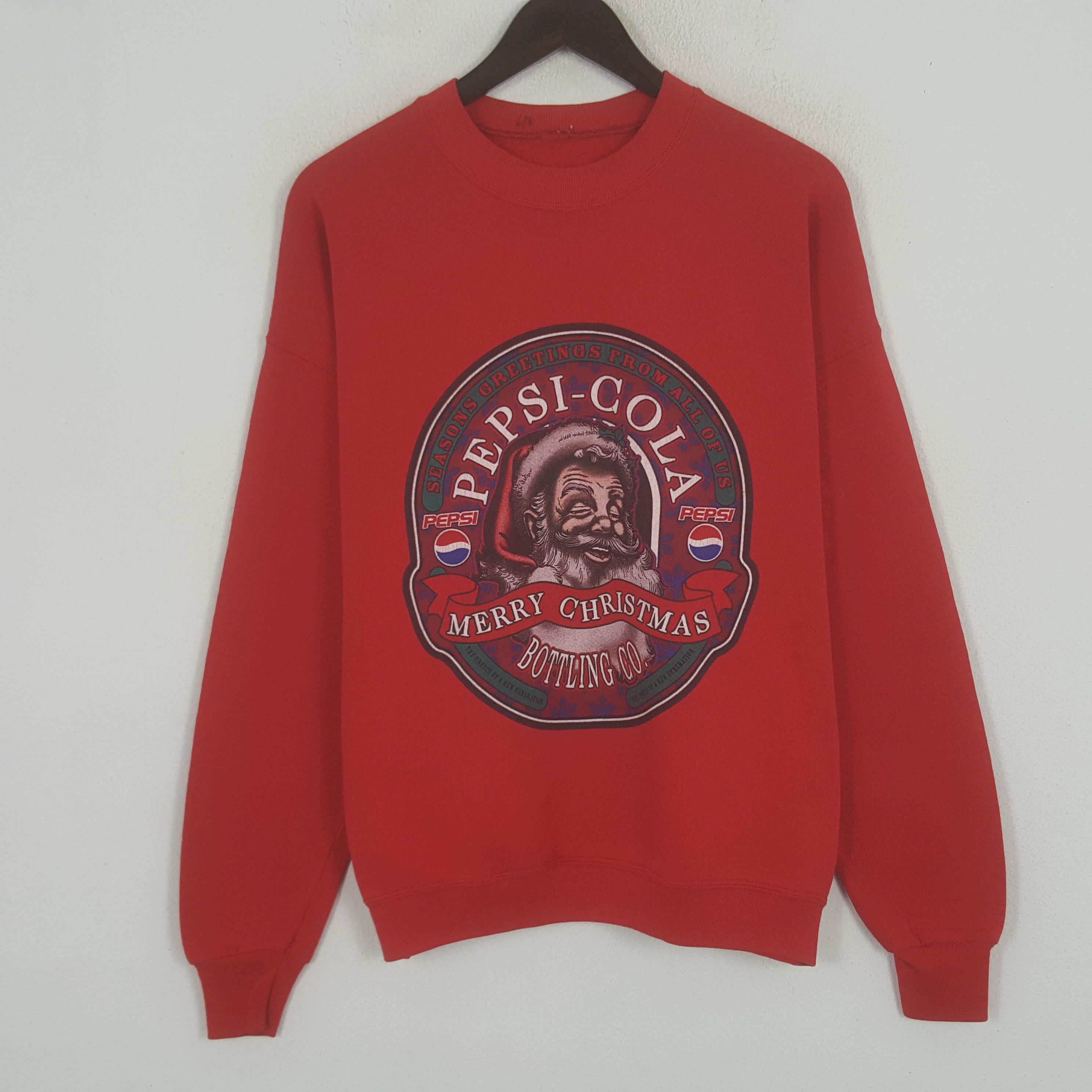image of Pepsi-Cola Sweatshirt in Red, Men's (Size Large)