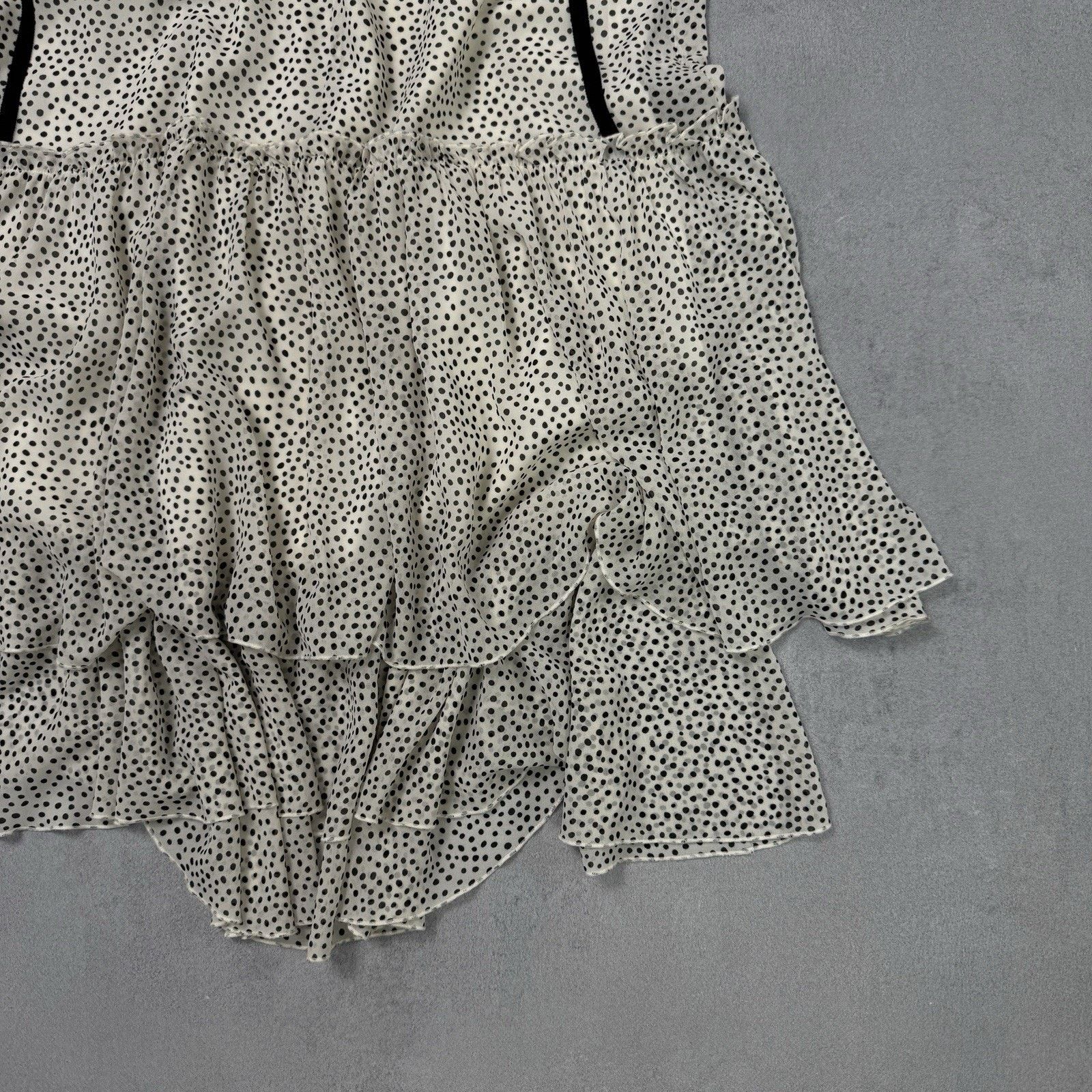 ME+EM ME+EM Polkadot Print Georgette Swing Dress Dotty Size S / US 4 / IT 40 - 10 Thumbnail