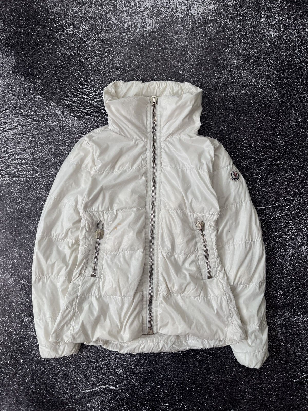 Moncler Moncler down jacket joux giubbotto silver puffer designer Size M / US 6-8 / IT 42-44 - 1 Thumbnail