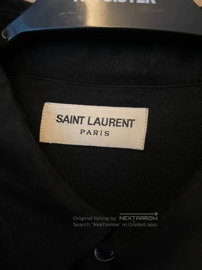 Saint Laurent Paris Saint Laurent Black Silk Star Button. Size US M / EU 48-50 / 2 - 6 Thumbnail