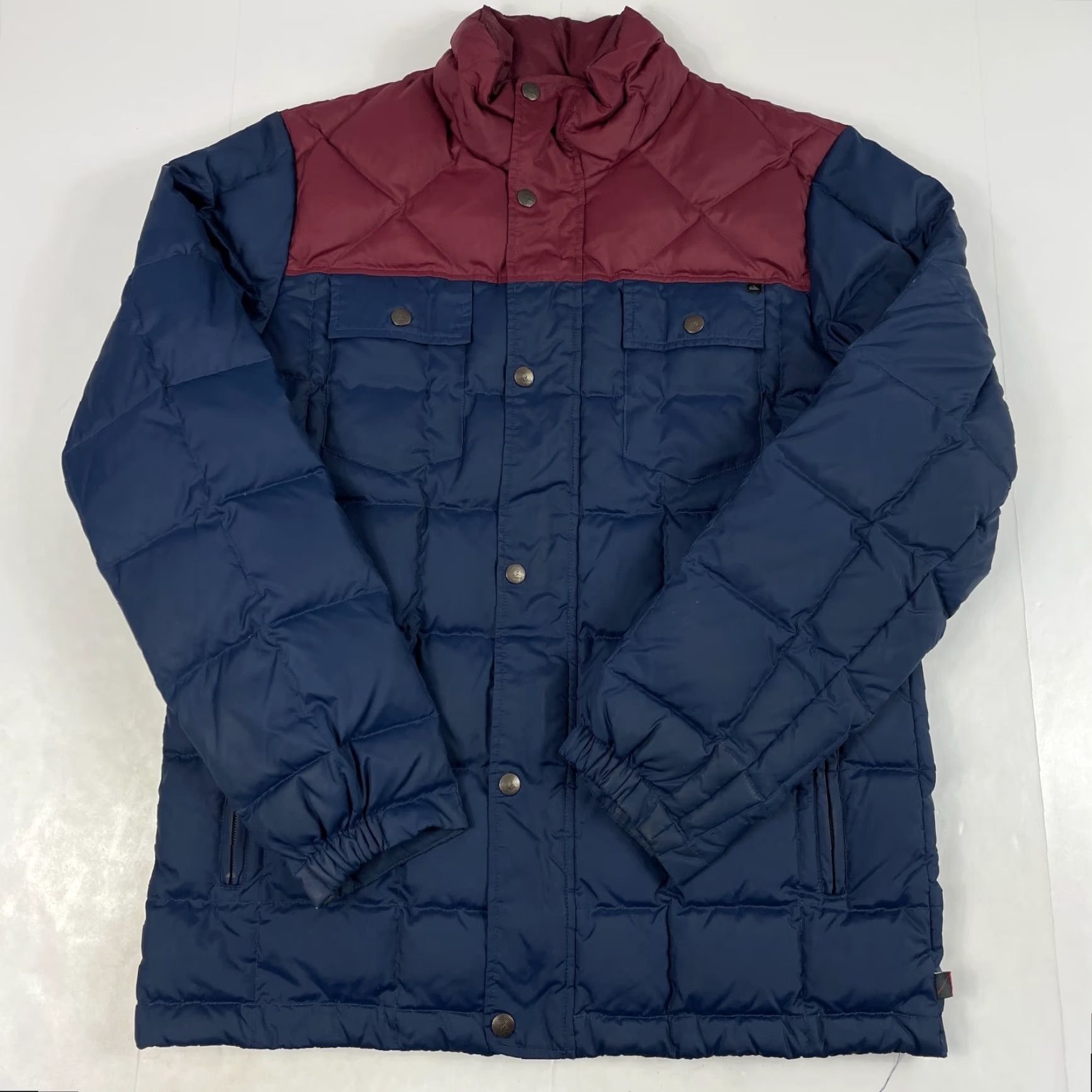 Quiksilver Quiksilver Jacket Men S Blue Down Puffer Full Zip Hiking Skiing Camp Quilted Size US S / EU 44-46 / 1 - 2 Thumbnail