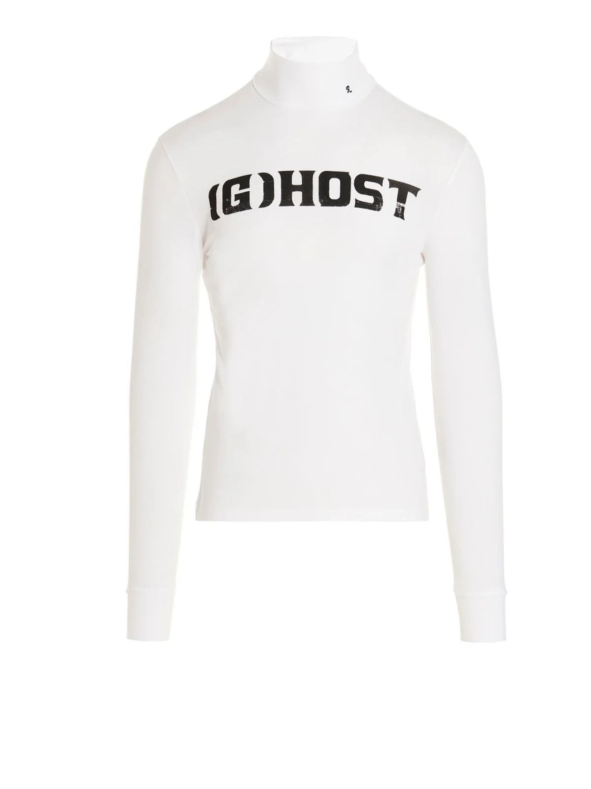 Raf Simons o1y0325 Logo Turtleneck T-Shirt in White Size US S / EU 44-46 / 1 - 1 Thumbnail