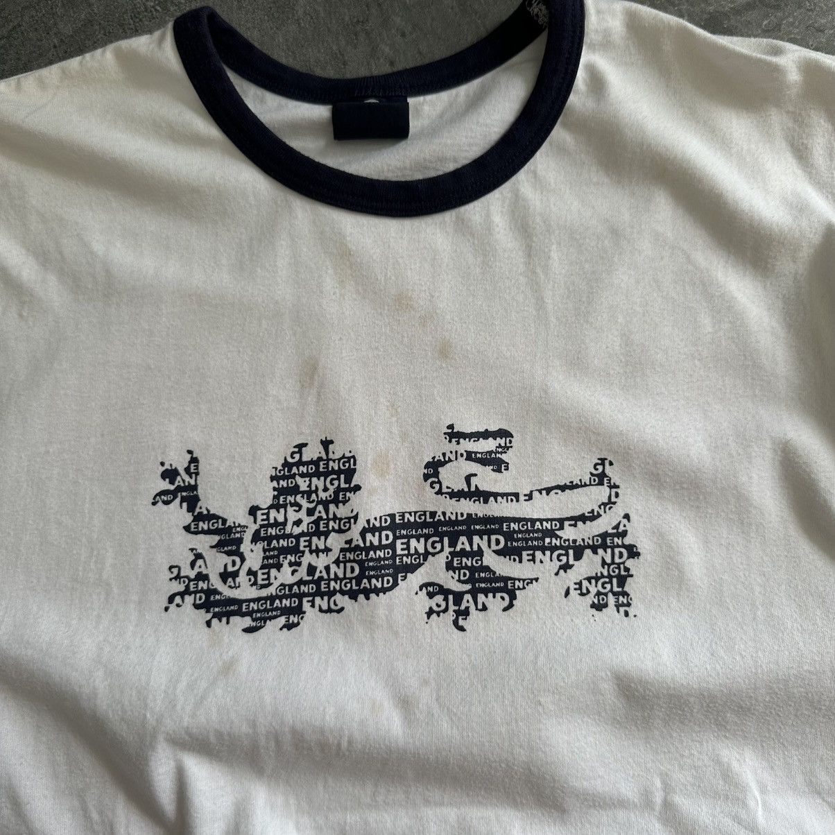 New England Outerwear × Vintage Vintage England T-shirts Big Logo Y2K Style USA 00s Size US XL / EU 56 / 4 - 9 Thumbnail