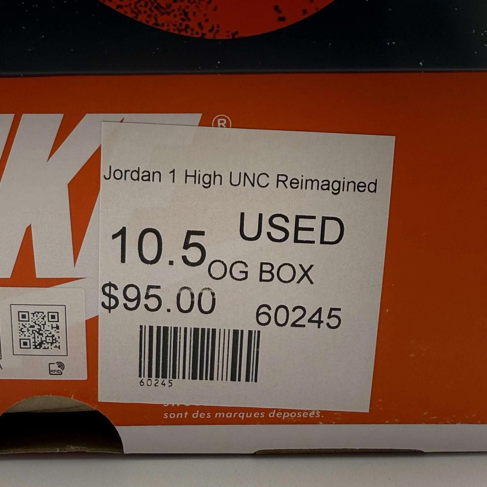Nike Nike Air Jordan 1 Retro High OG Powder Blue 10.5 Used Size US 10.5 / EU 43-44 - 9 Thumbnail