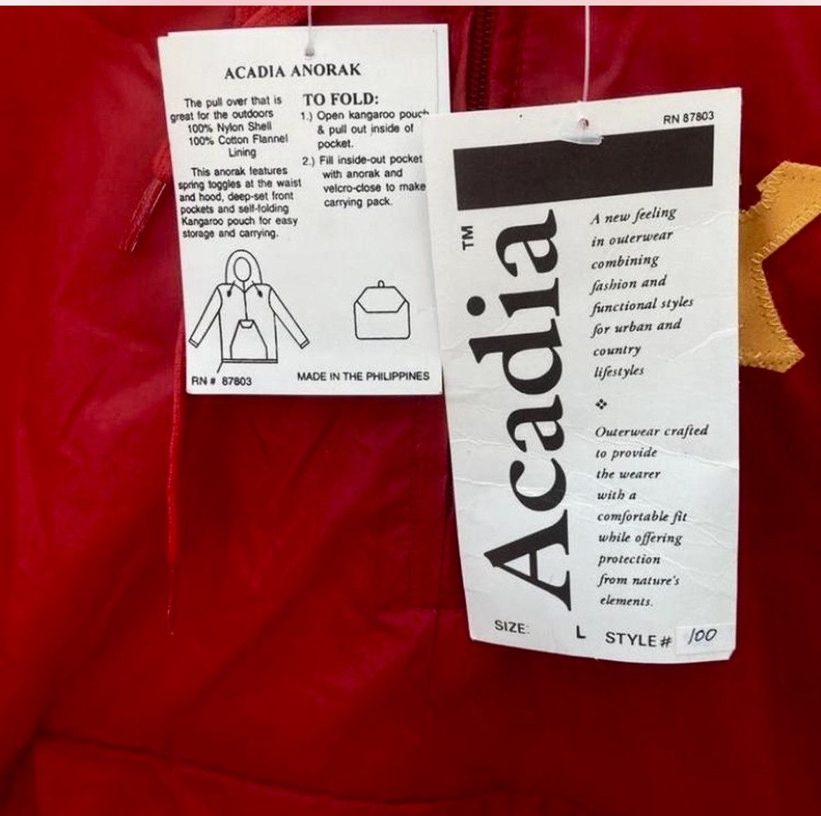 Acedia Studios Vintage Kappa Omega Windbreaker ACADIA Jacket L NWT Size US L / EU 52-54 / 3 - 6 Thumbnail
