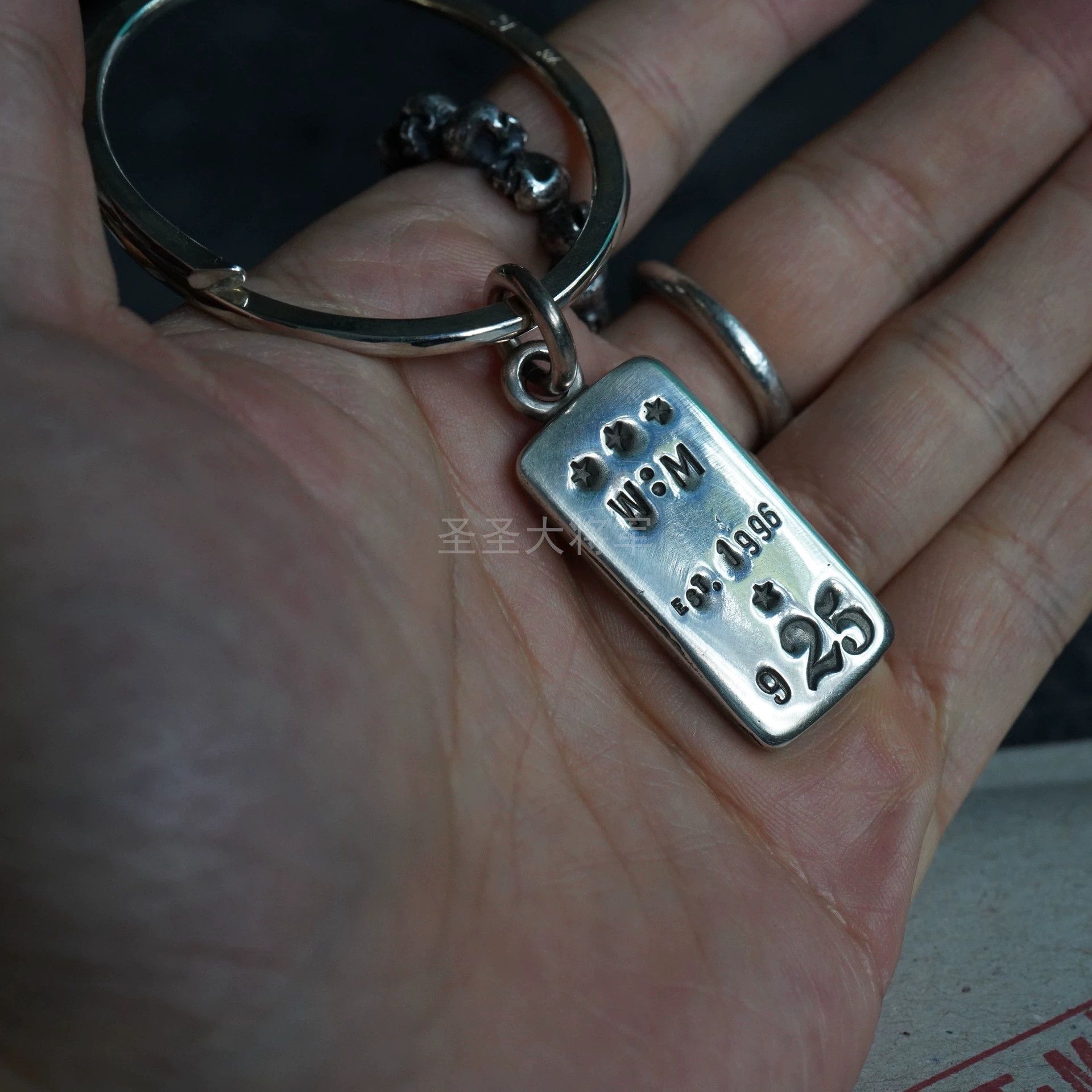 Werkstatt Munchen Werkstatt Munchen M5025 25th Anniv 925 Silver Keychain Size ONE SIZE - 5 Thumbnail