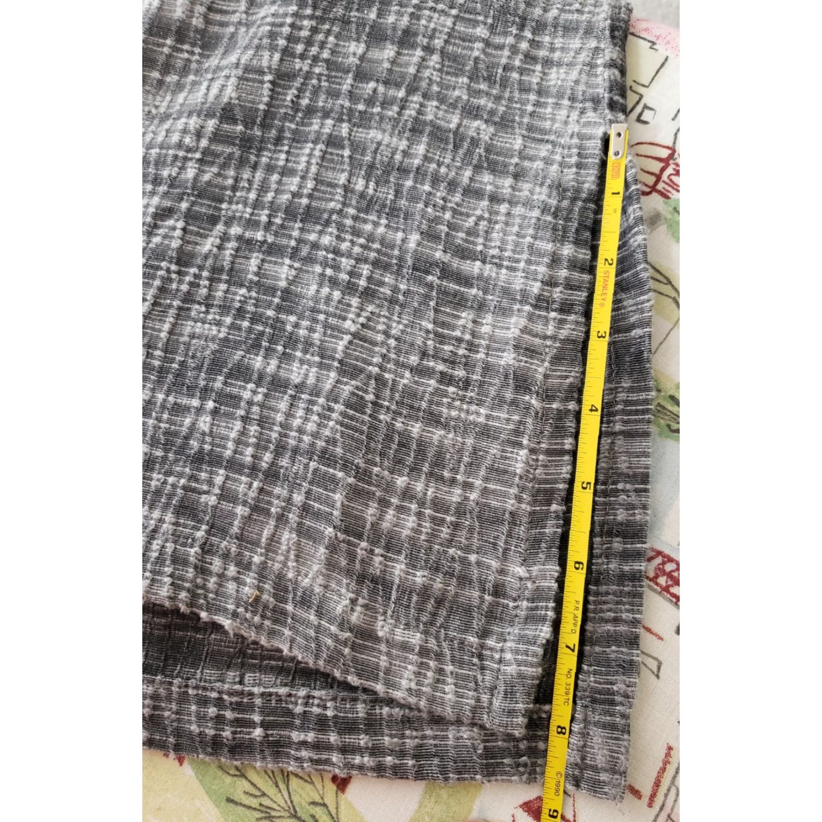 Vintage VINTAGE Carol Turner Collection Tunic Top Womens Size Medium 3/4 Sleeve Gray V-Neck Side Slit Blouse Size M / US 6-8 / IT 42-44 - 5 Thumbnail