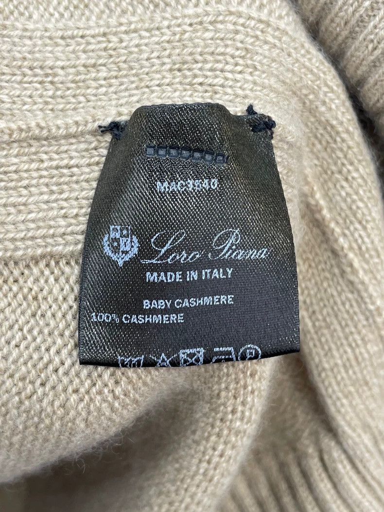 Loro Piana LORO PIANA Mihu color high collar knit cashmere sweater Size XL / US 12-14 / IT 48-50 - 8 Thumbnail