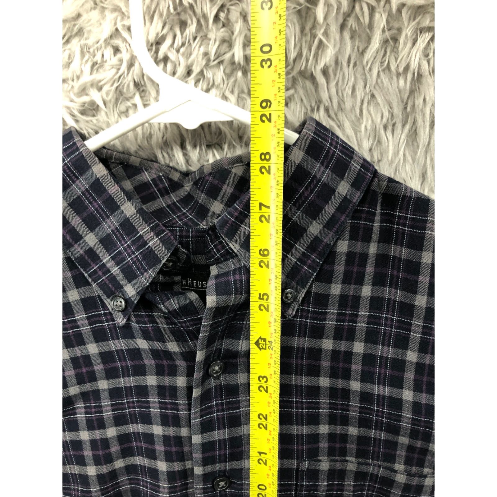 Van Heusen Van Heusen Shirt Multicolor Plaid Long Sleeve Button-Down Collar M Mens Regular Font Size US M / EU 48-50 / 2 - 6 Thumbnail