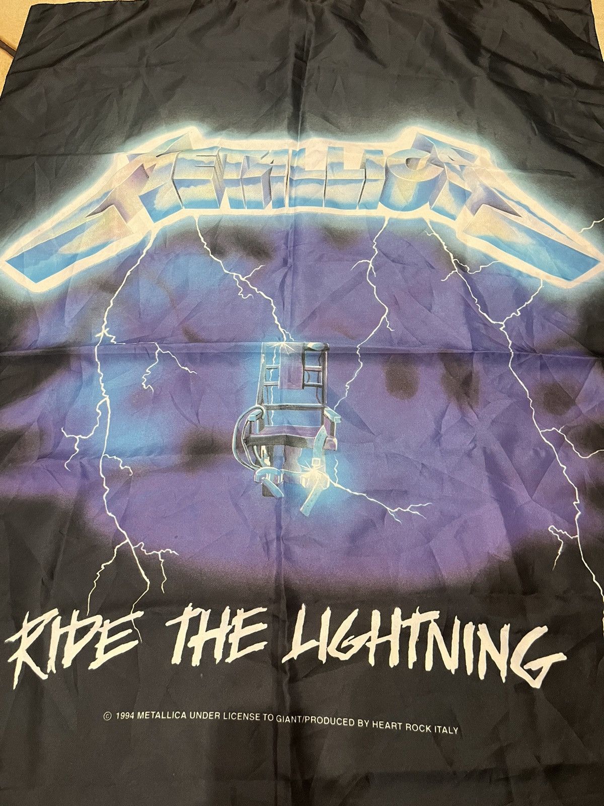 Vintage Rare Metallica Flag Ride The Lightning 1994