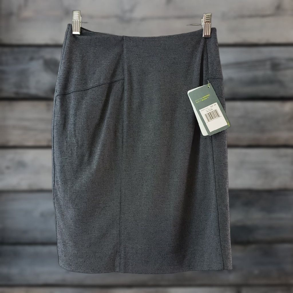 Vintage Lysse Stitch Fix Womens Loran Pencil Skirt Sz XSP Navy Blue Pull On Viscose Size 26" / US 2 / IT 38 - 1 Thumbnail