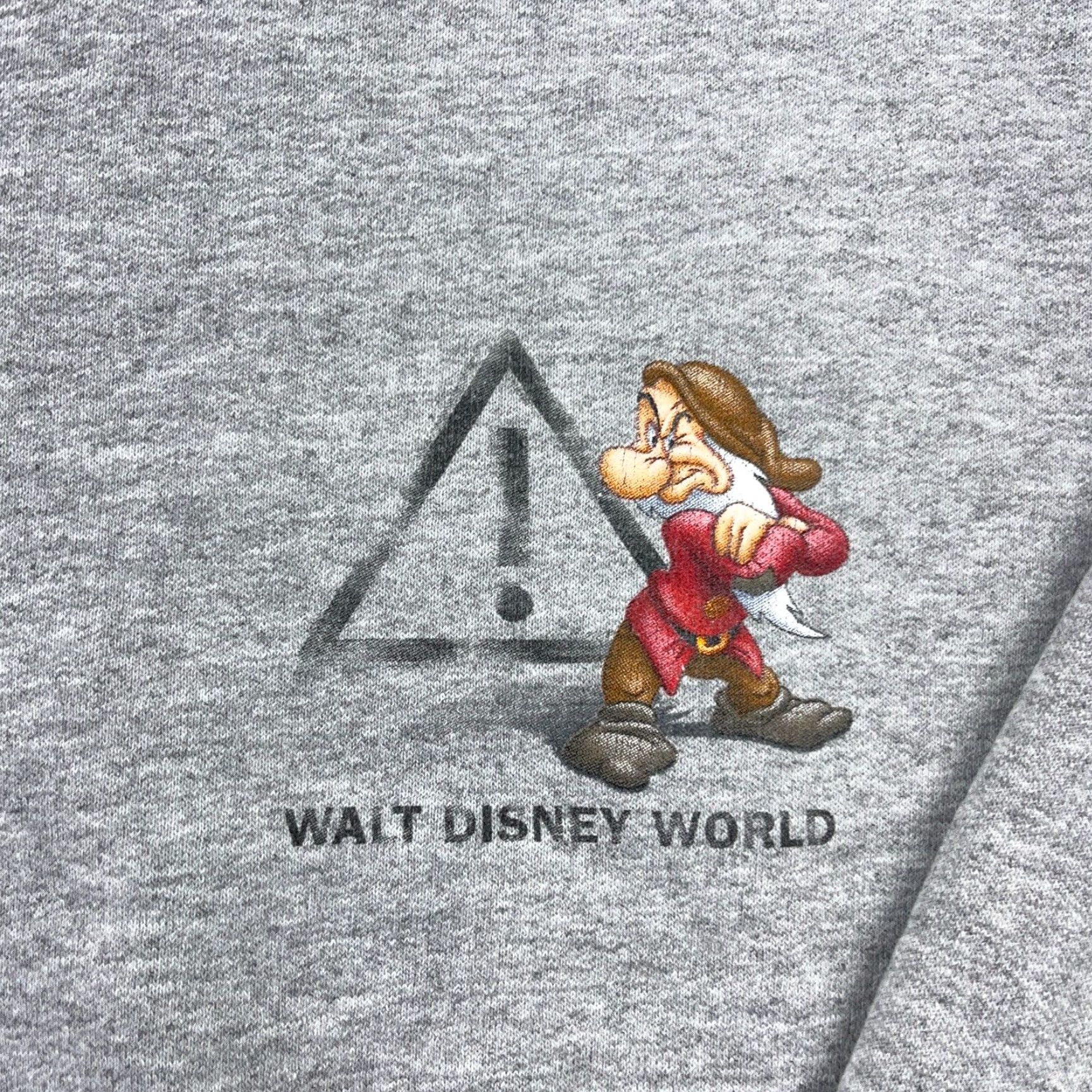 Disney VINTAGE Disney Sweatshirt Crewneck XL Gray Dopey Dwarf Y2K 2000s Retro Mens Size US XL / EU 56 / 4 - 5 Thumbnail