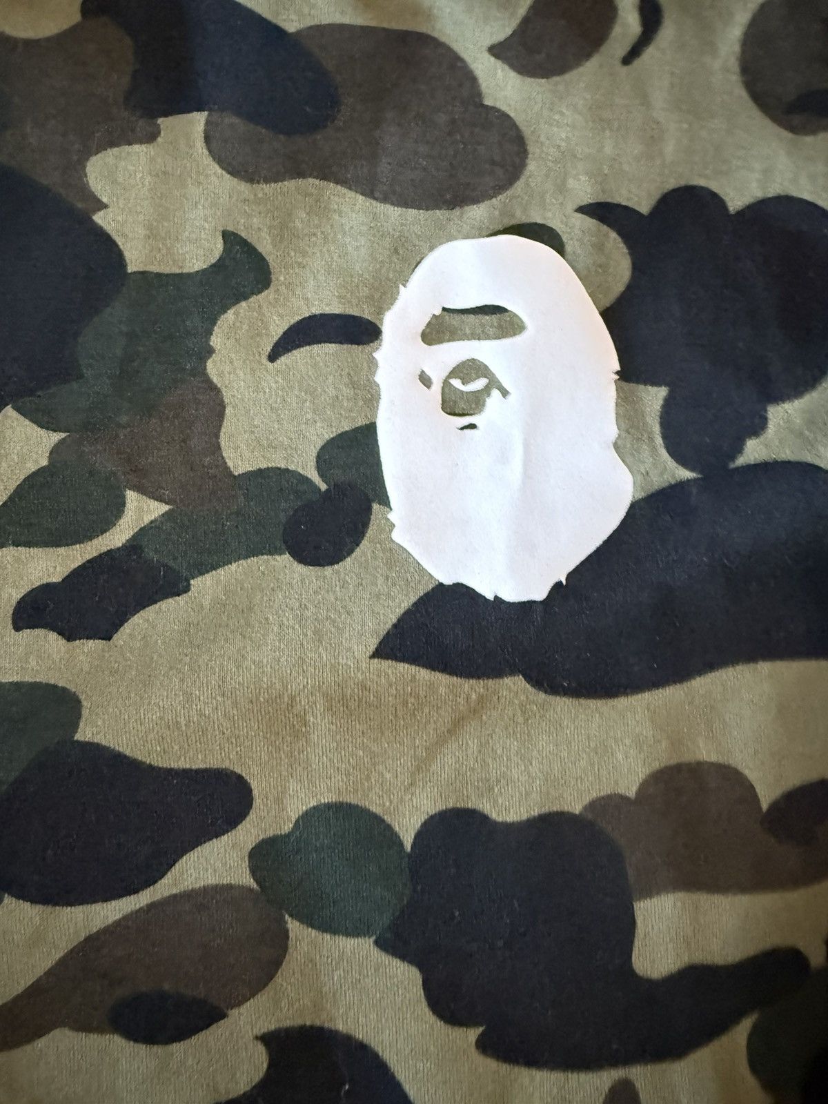 Bape green camo long sleeve