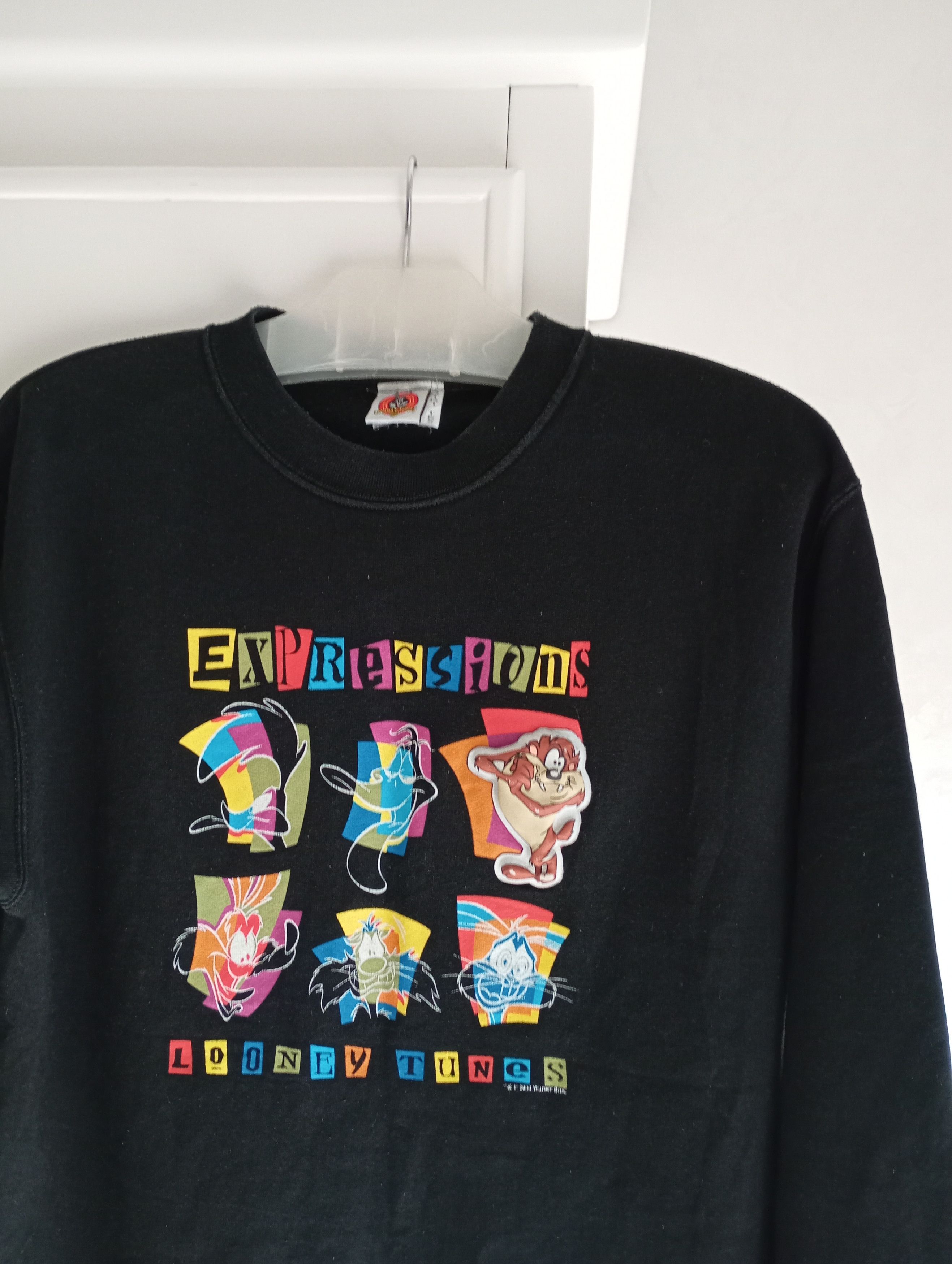 Cartoon Network × Vintage × Warner Bros Lonney Tunes 2000 Expressions Sweatshirt Size US L / EU 52-54 / 3 - 4 Thumbnail