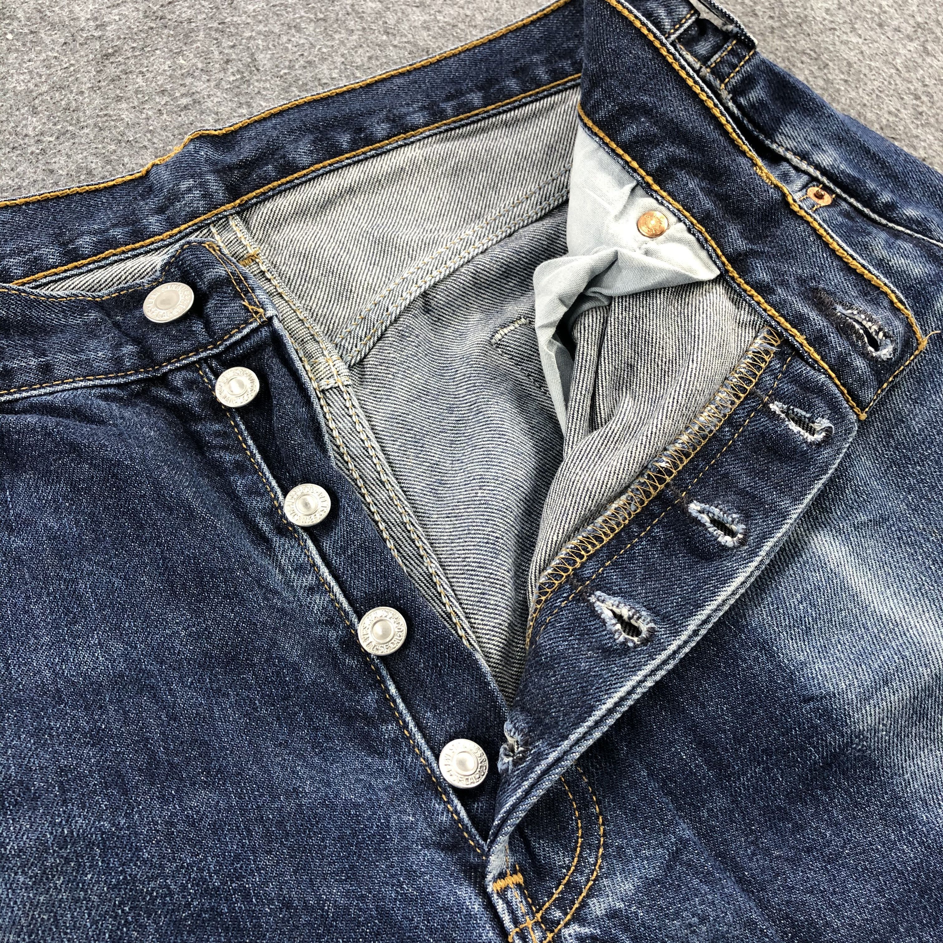 Levi's Vintage 90s Levis 501 Denim Jeans-JM939 Size US 33 - 8 Thumbnail