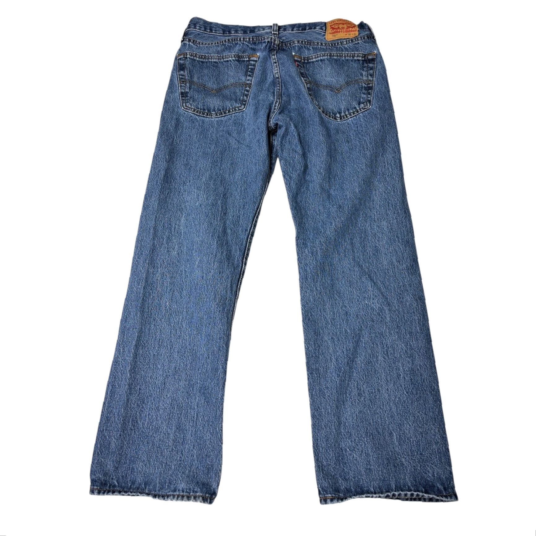 CO VINTAGE Levi Strauss Co 501 Jeans Button Fly Denim Straight 36x30 Mens Classic Fit Blue Size US 36 / EU 52 - 5 Thumbnail