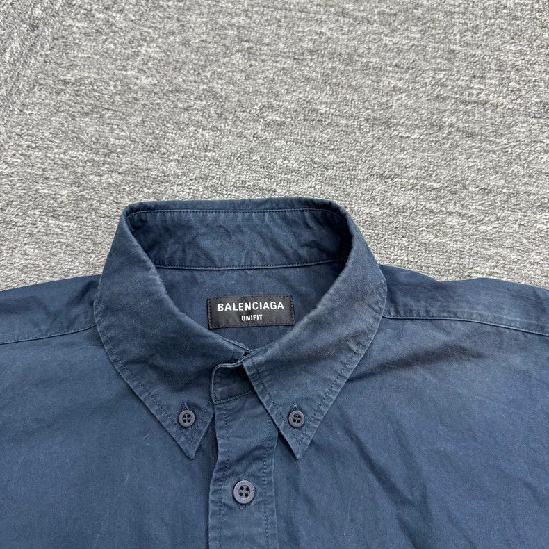 Balenciaga Balenciaga Shirt Patchwork Distressed Long Sleeve Size US S / EU 44-46 / 1 - 3 Thumbnail